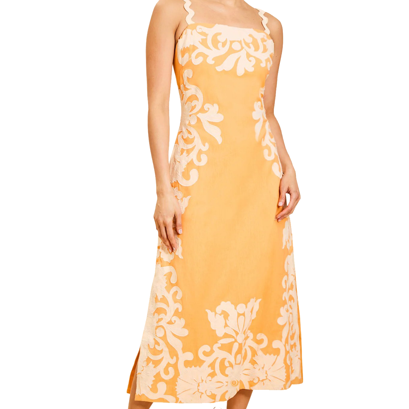 SAMMY EMBROIDERED MIDI DRESS - Dresses - Sassanova