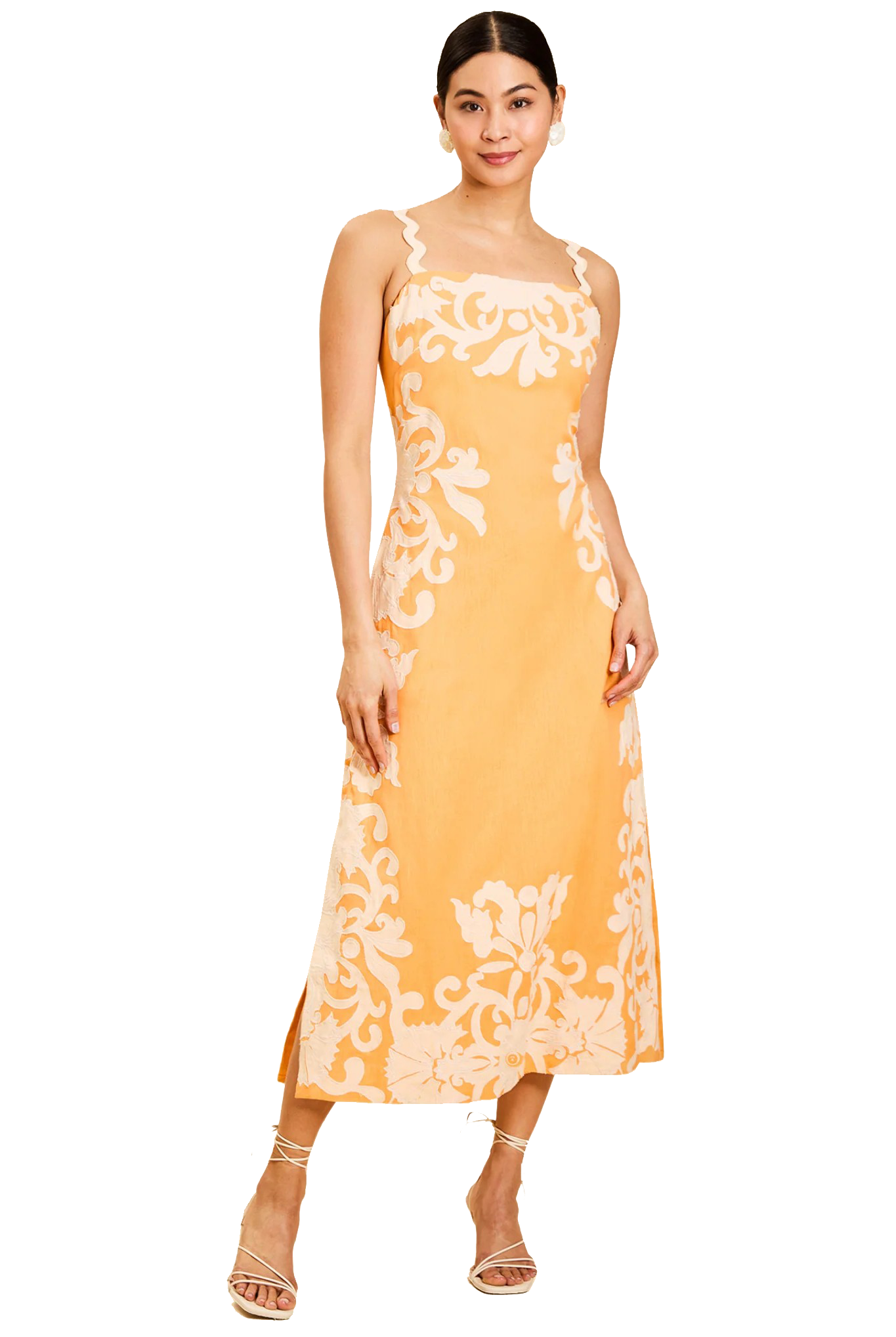 SAMMY EMBROIDERED MIDI DRESS - Dresses - Sassanova