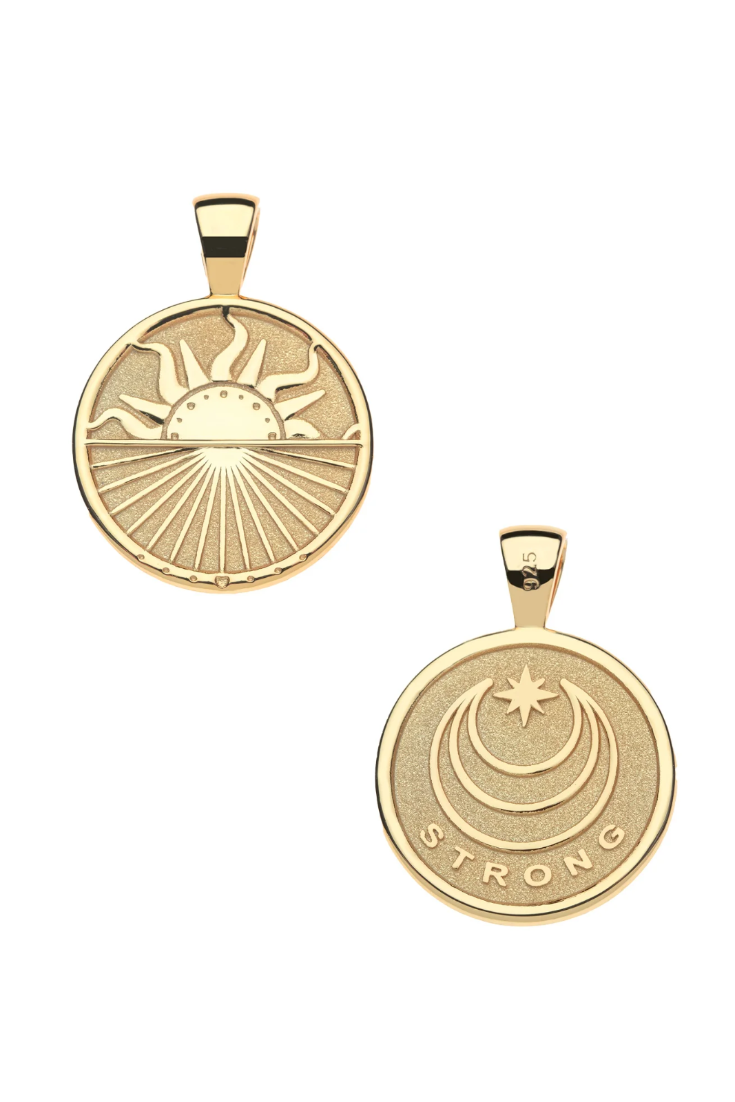 STRONG OVER HORIZON SMALL COIN- SATELLITE CHAIN - Necklaces - Sassanova