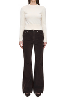 BRIDGET BOOT HIGH RISE CORDUROY 33 - SASSANOVA