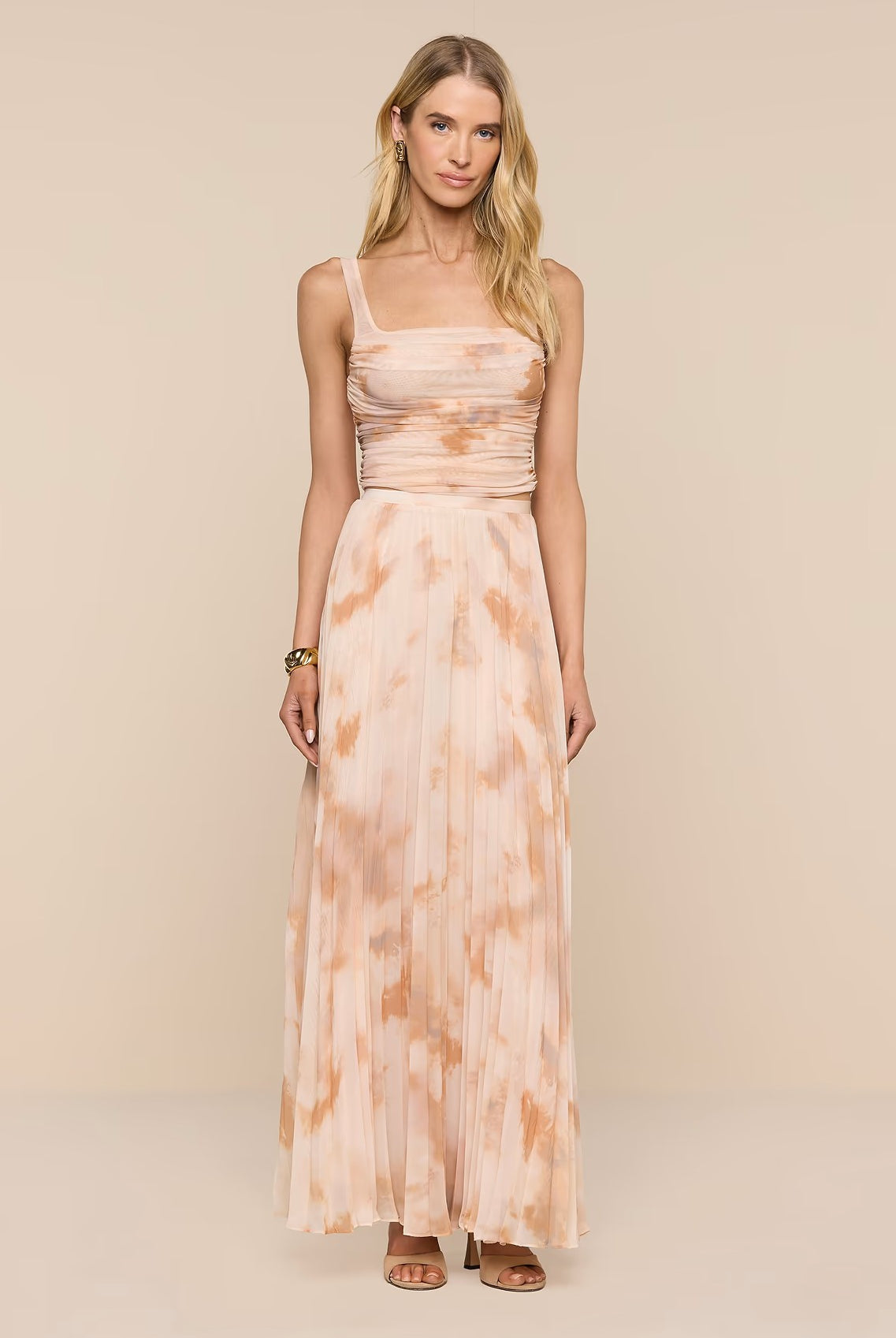 TORIN PLEATED MAXI SKIRT - Skirts - Sassanova