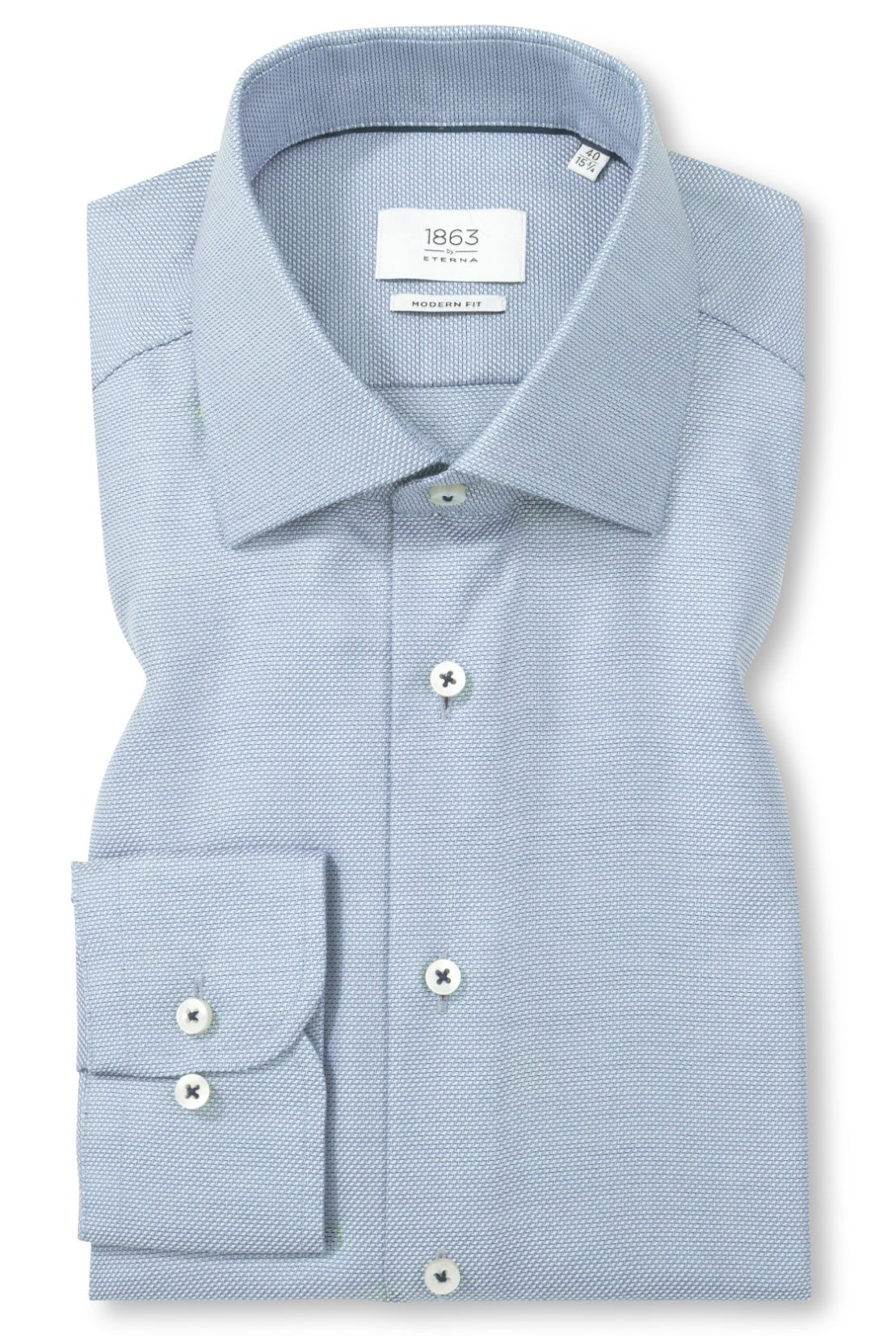 STRUCTURED TWILL W/KENT COLLAR - novaman