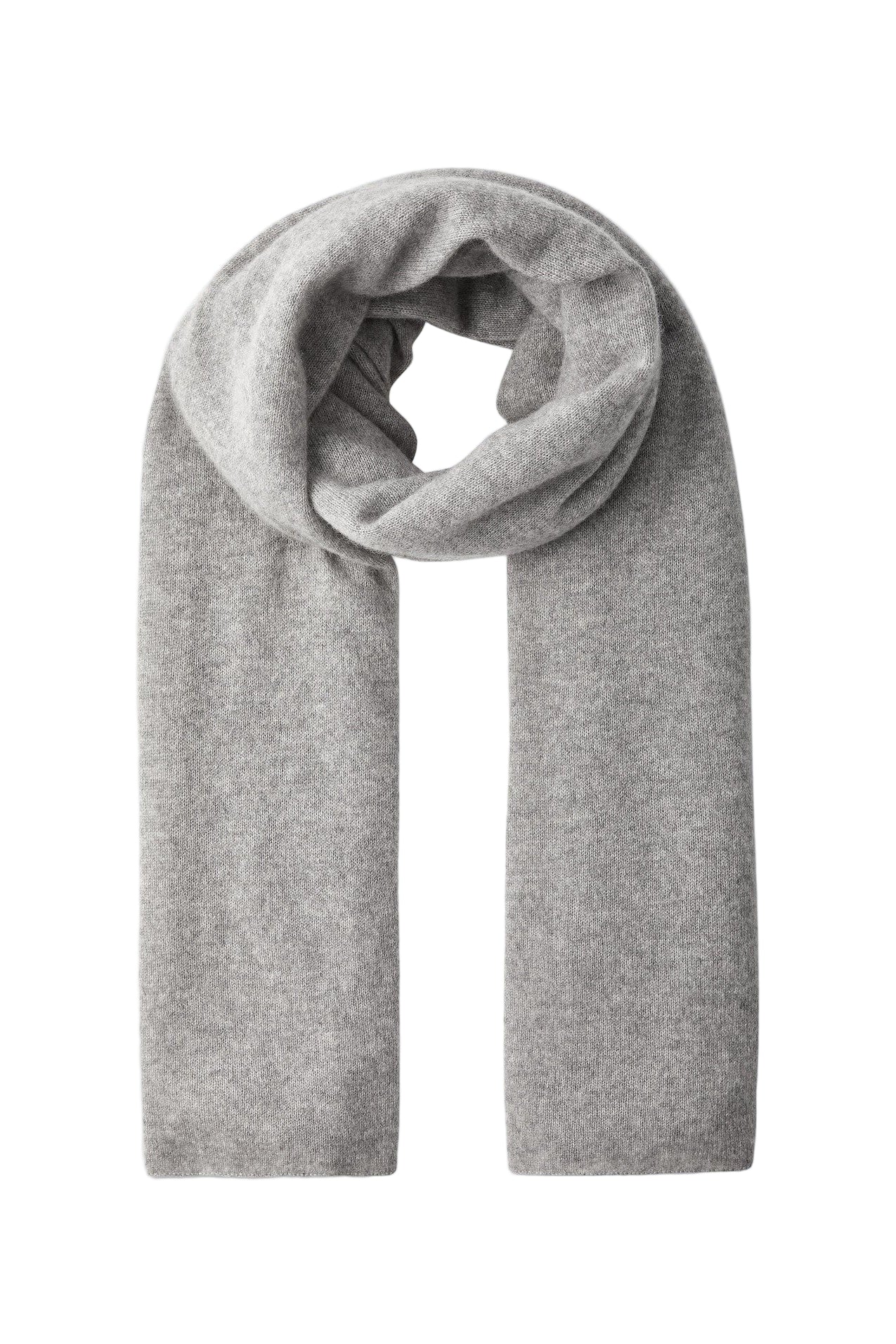CASHMERE TRAVEL WRAP in heather grey-sassanova