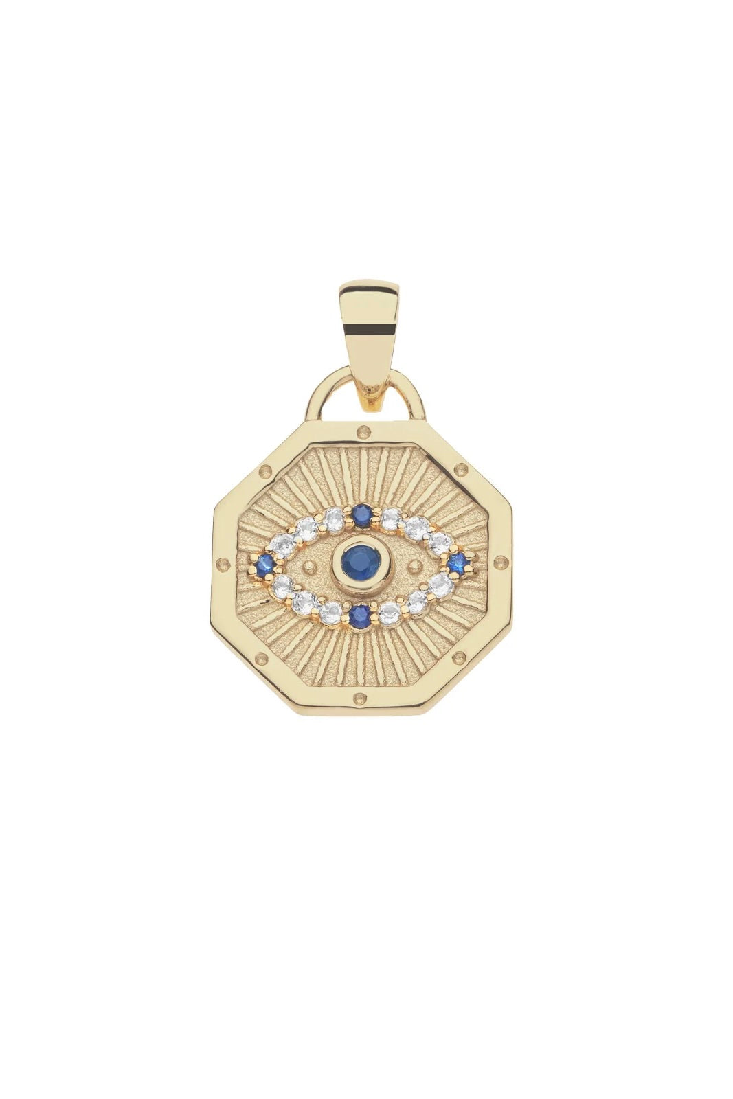PROTECT EVIL EYE PETITE EMBELLISHED PENDANT- CLASSIC ROLO CHAIN
sassanova