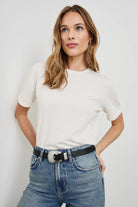COTTON CASHMERE SS TEE - sassanova