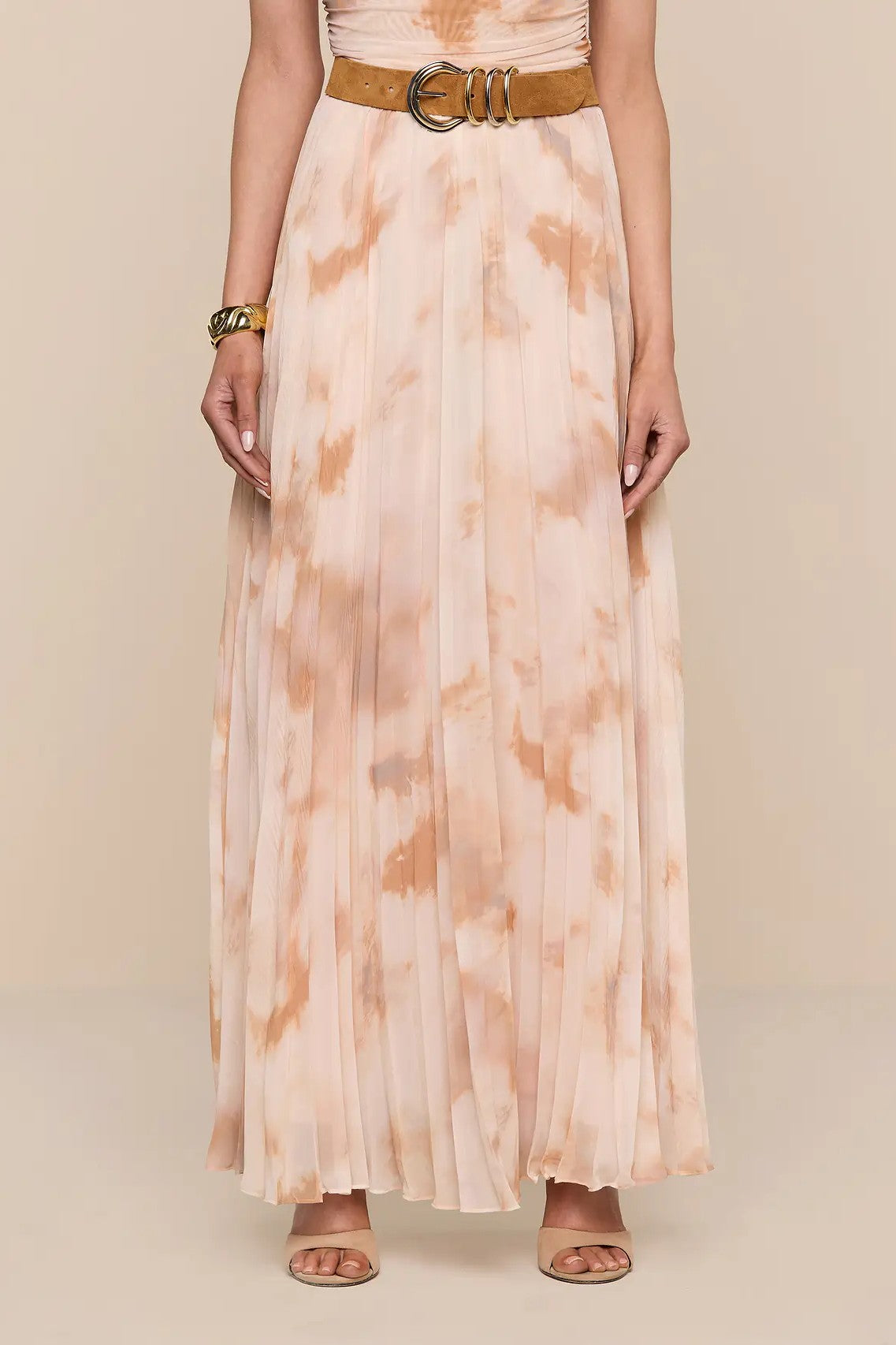 TORIN PLEATED MAXI SKIRT - Skirts - Sassanova