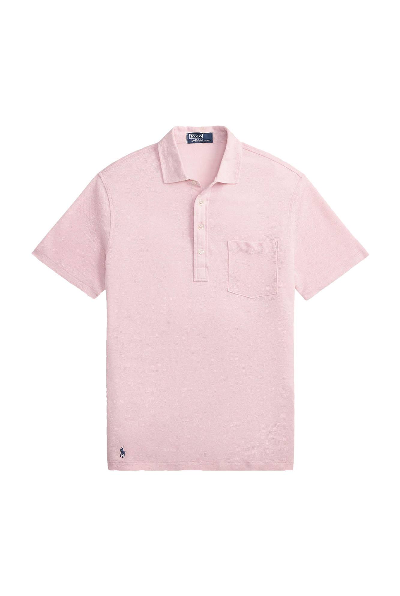 SHORT SLEEVE LINEN PIQUE POLO - Polos - Novaman