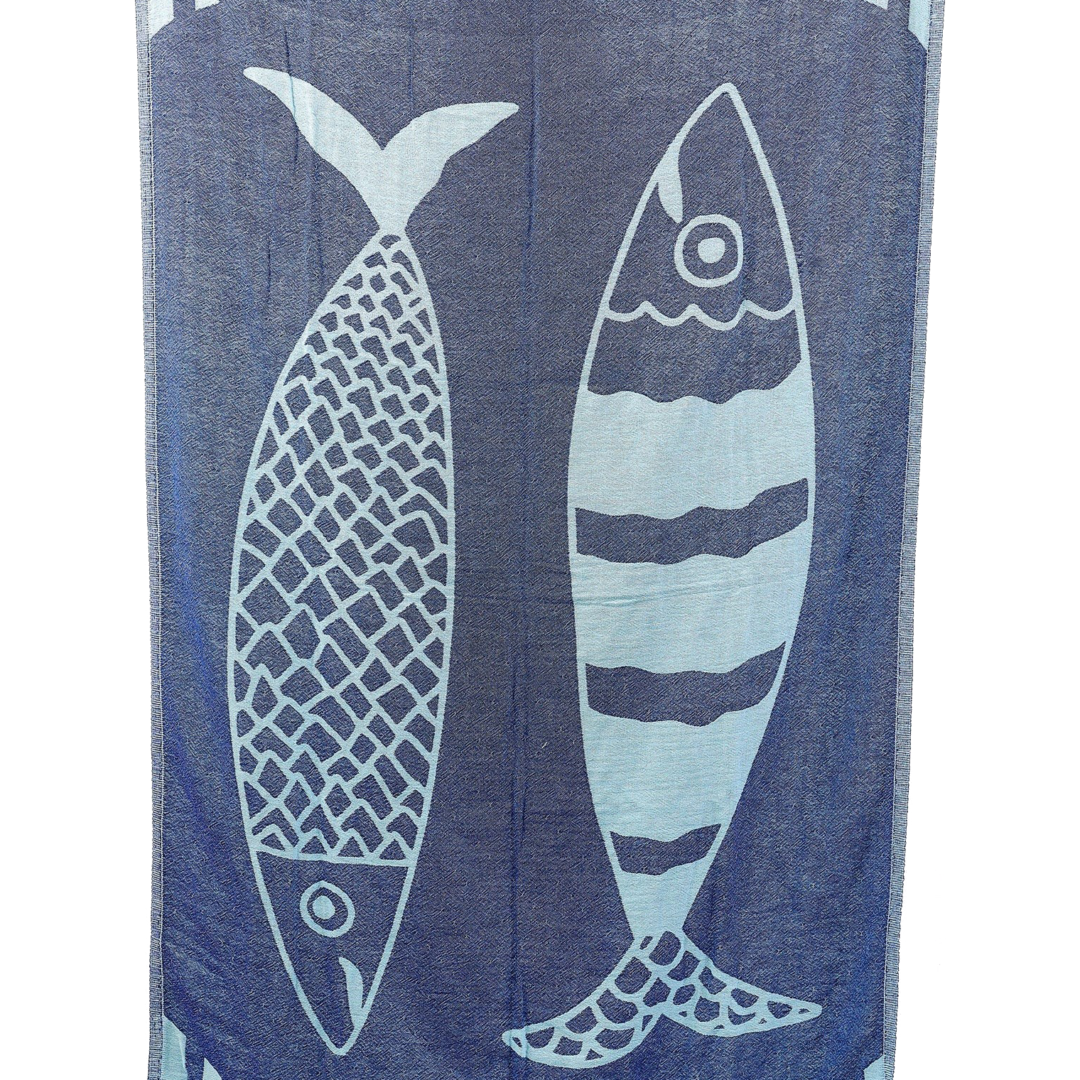 NOVELTY DOUBLE FISH TURKISH TOWEL - Swim - Sassanova