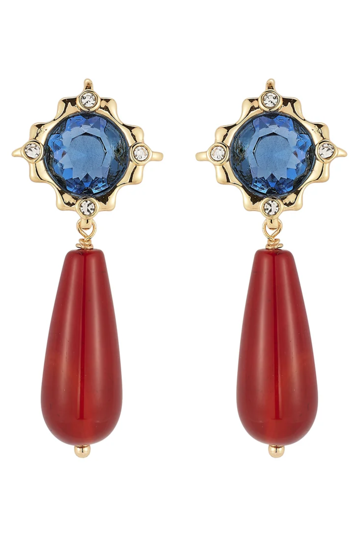 VIA EARRINGS- BLUE MULTI Sassanova