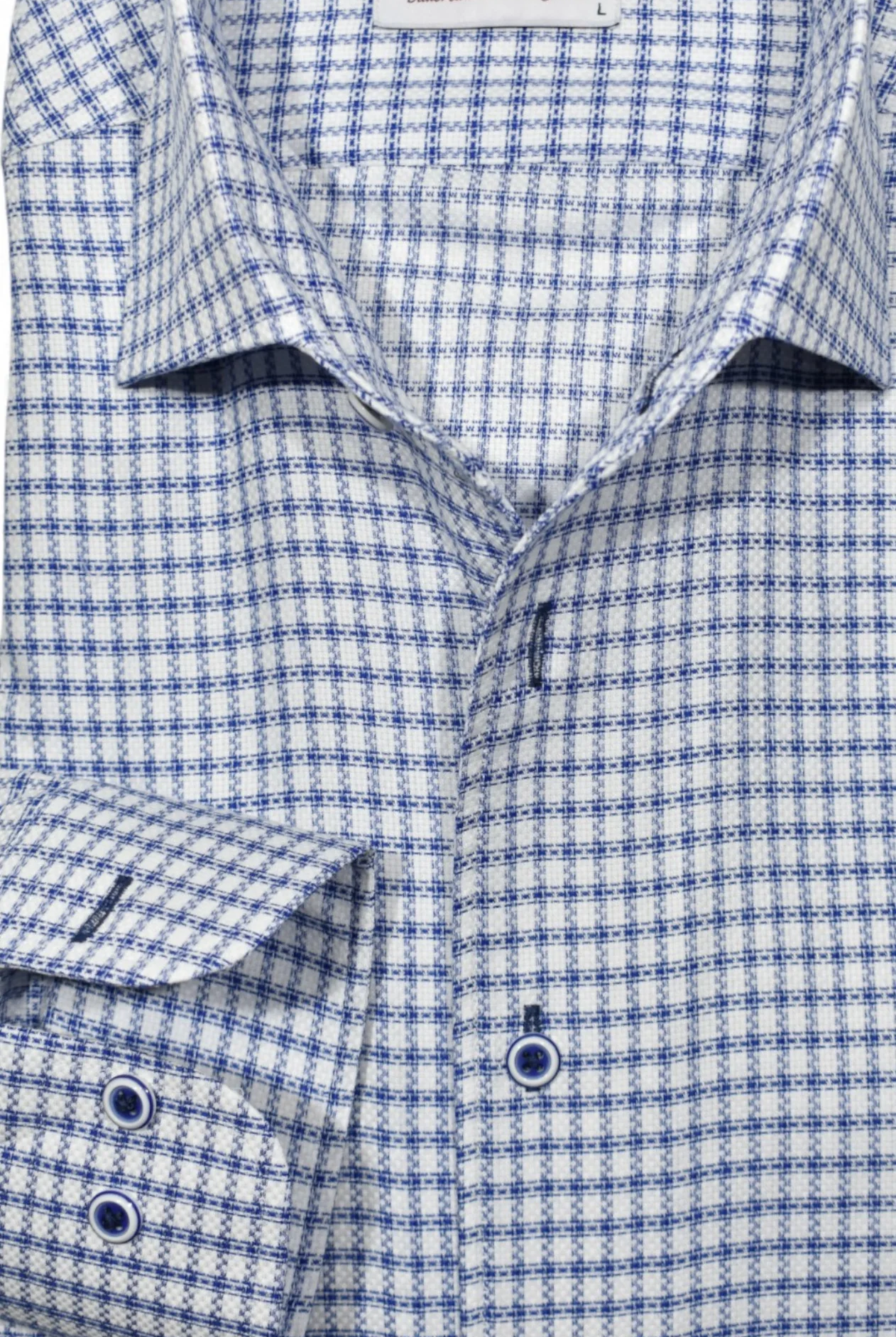 LS DERBY CHECK DRESS SHIRT - Long Sleeved Shirts - Novaman