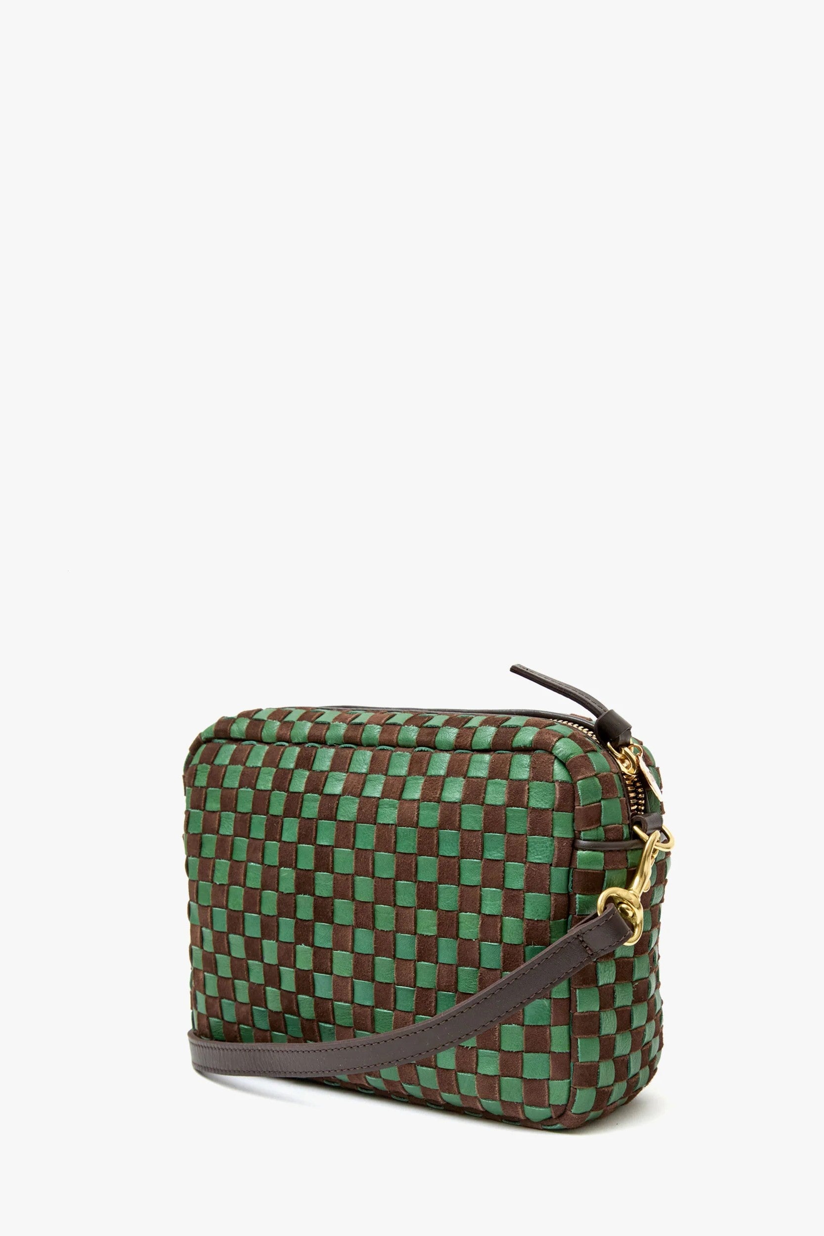 MIDI SAC LEATHER/SUEDE CHECKER - Handbags - Sassanova