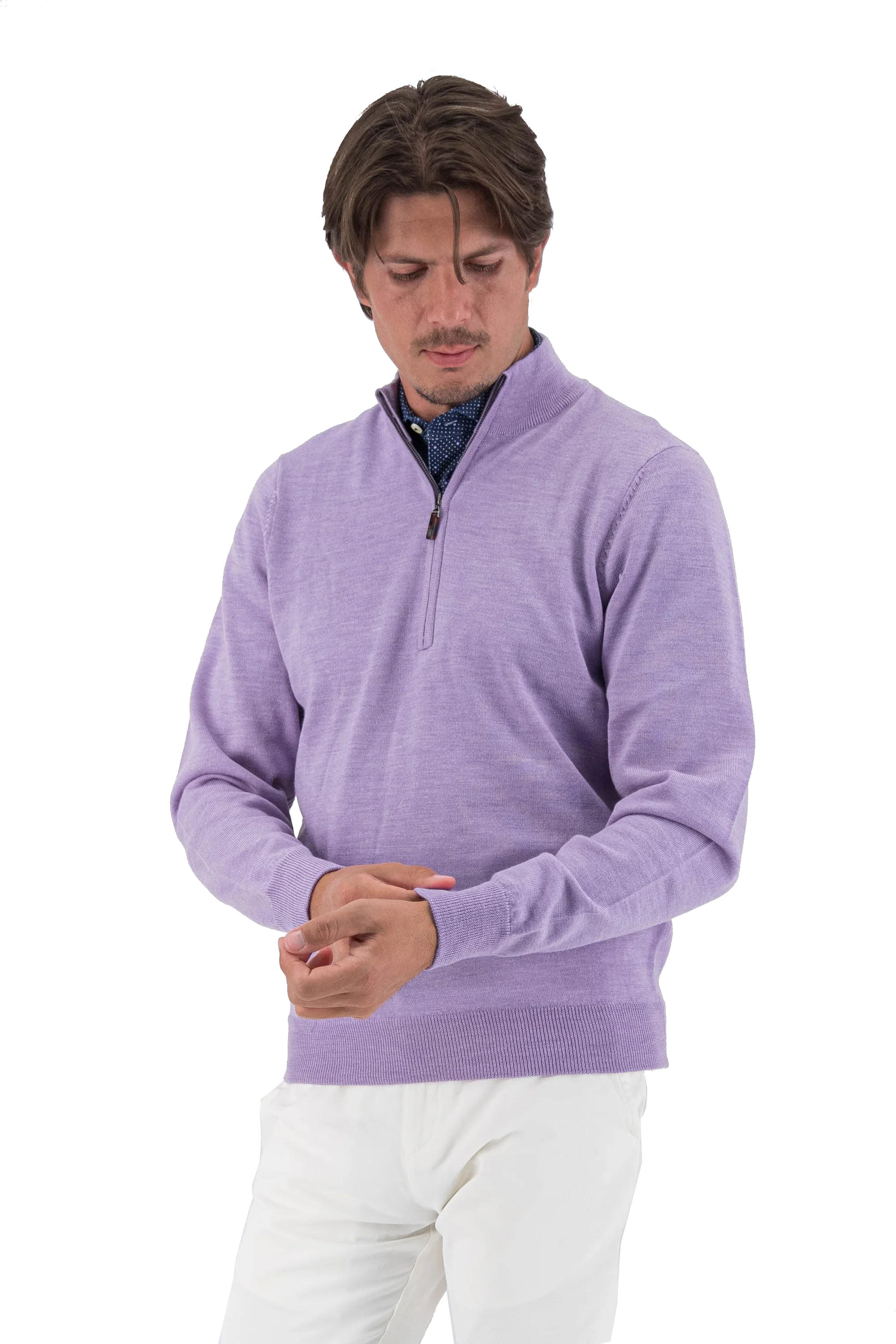 MARSHALL MERINO 1/4 ZIP SWEATER - Sweaters - Novaman