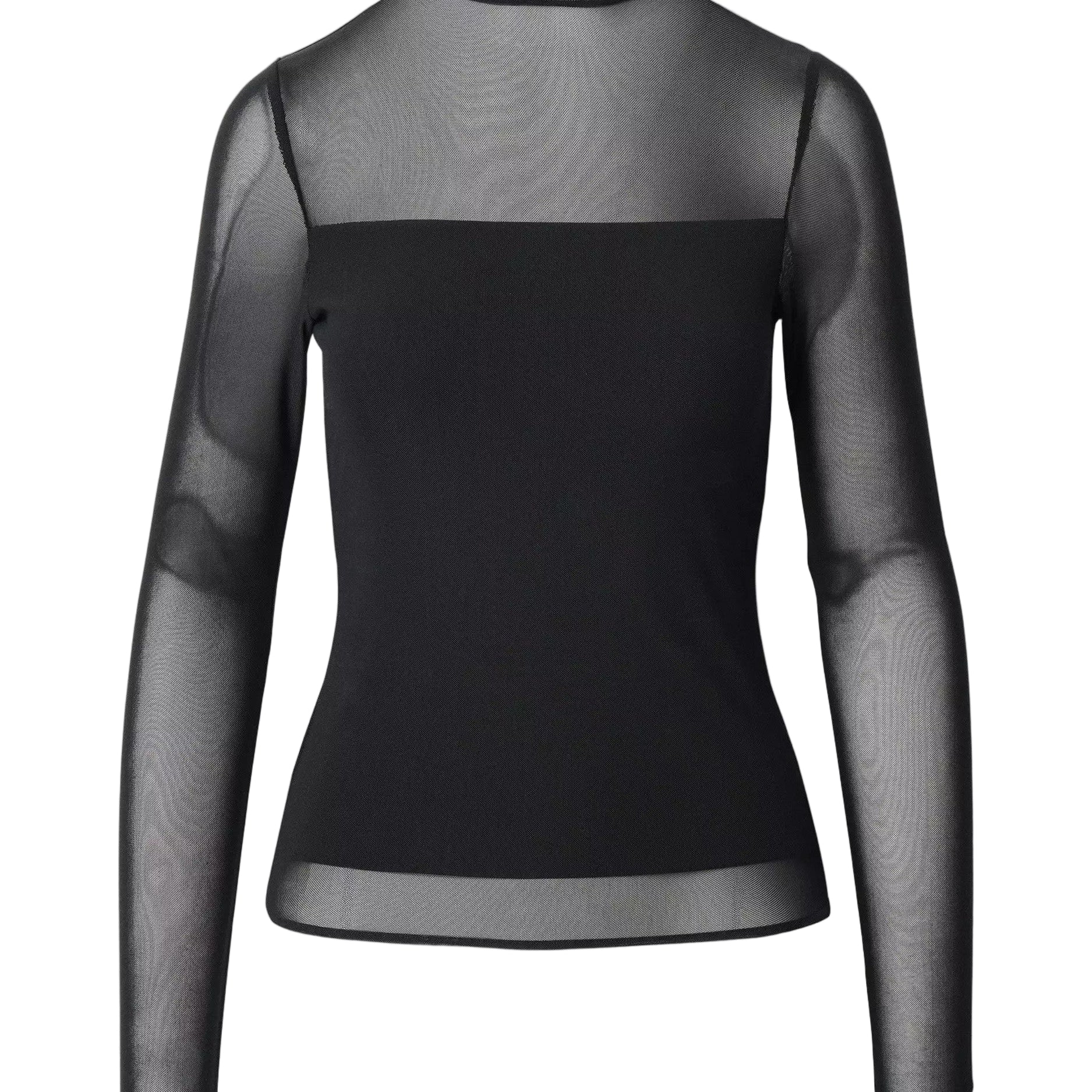 LUCA DBL LAYER MIX MEDIA MOCKNECK LS TOP - Sassanova