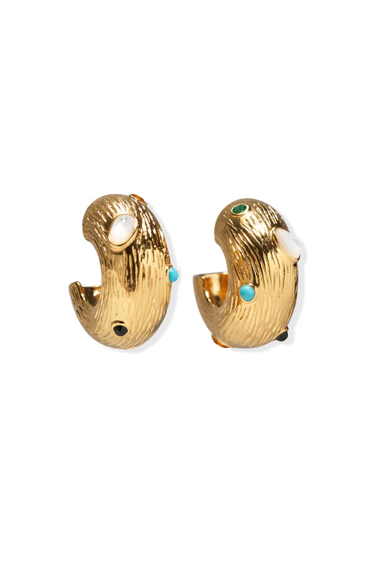 KAHLO HOOPS- GLD - Earrings - Sassanova