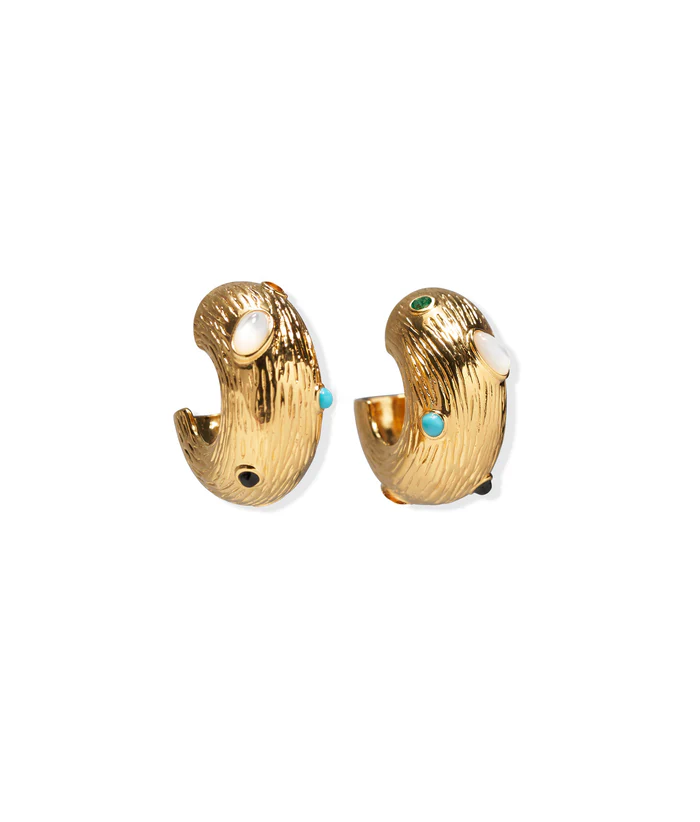 KAHLO HOOPS- GLD - Earrings - Sassanova