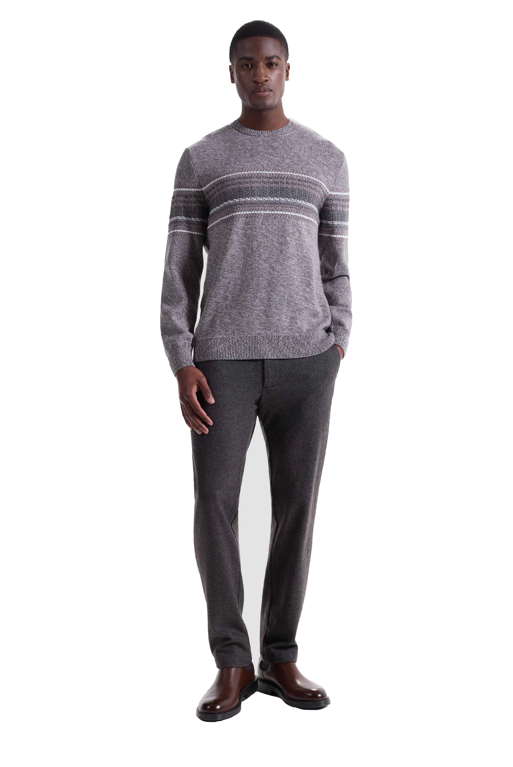 L/S CREW NECK SWEATER - Sweaters - Novaman