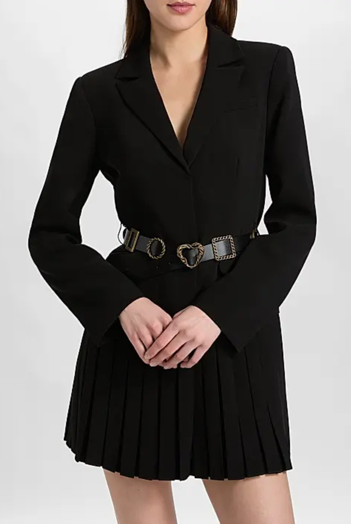 BELTED SAULE DRESS - SASSANOVA