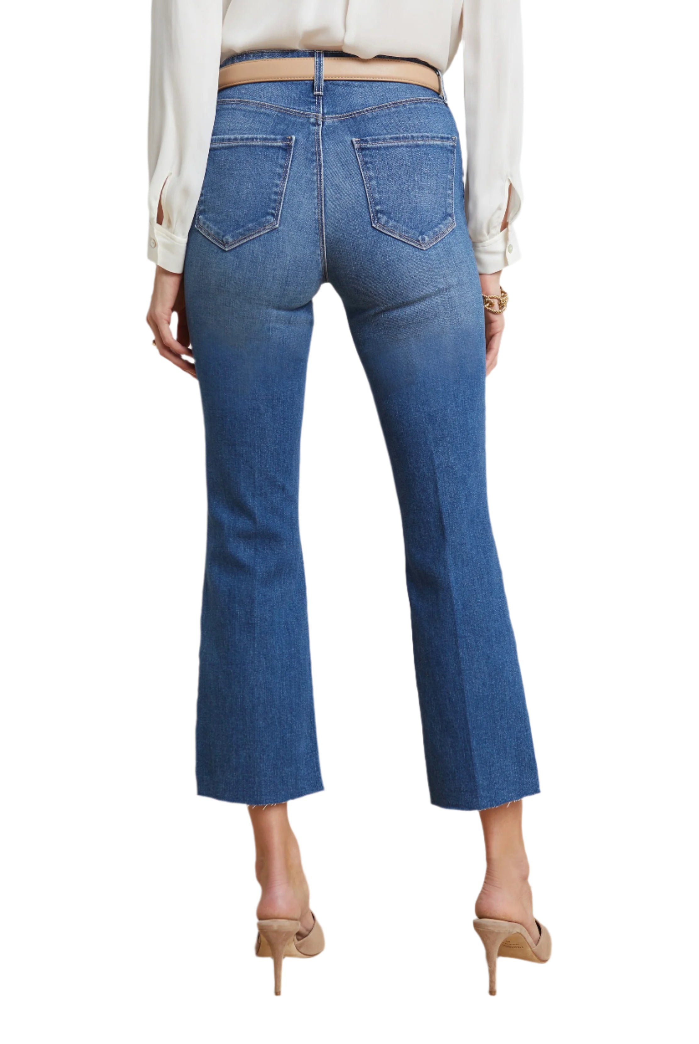 KENDRA CROP FLARE - Jeans - Sassanova