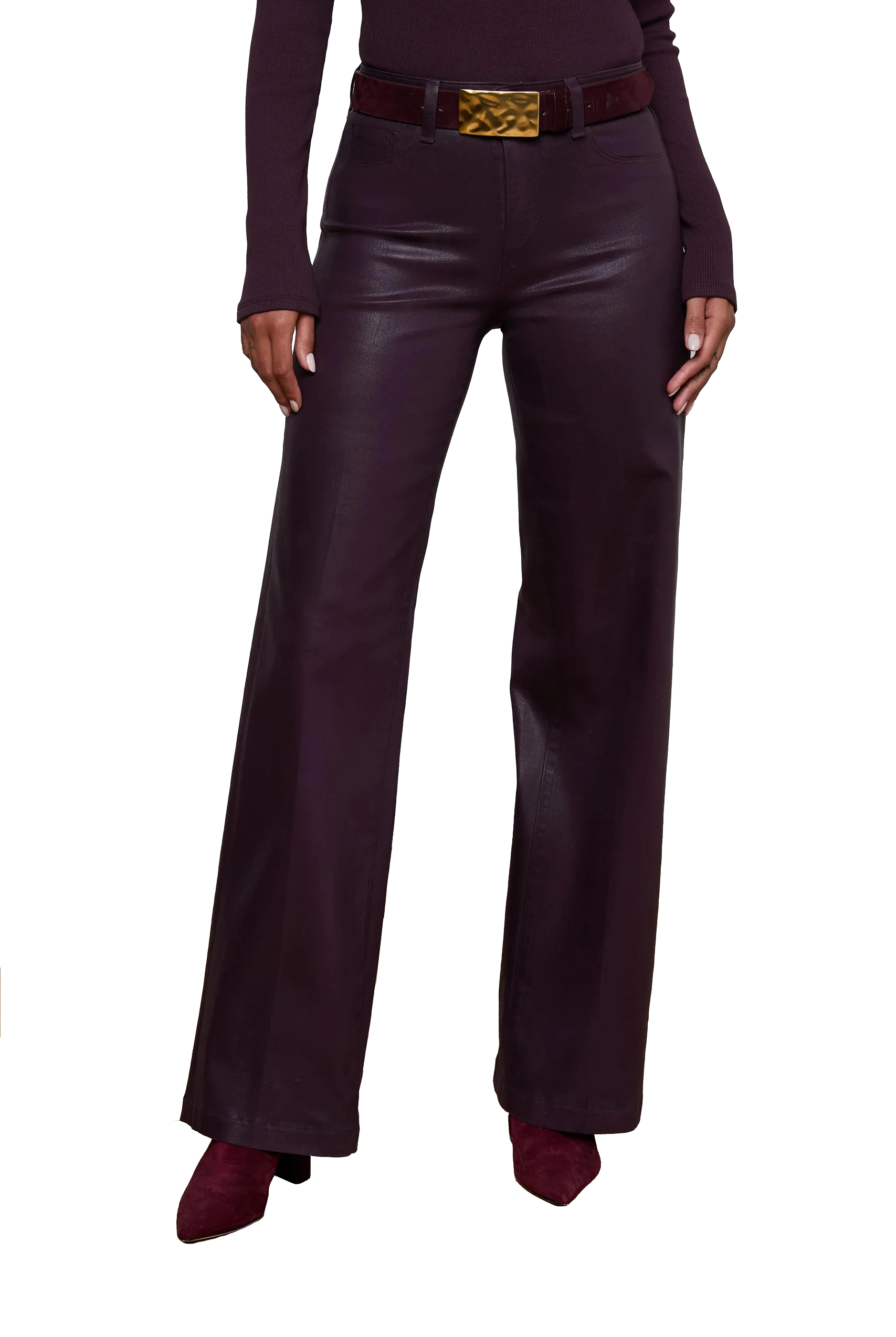 SCOTTIE H/R COATED WIDE LEG (2859PDDC) - sassanova