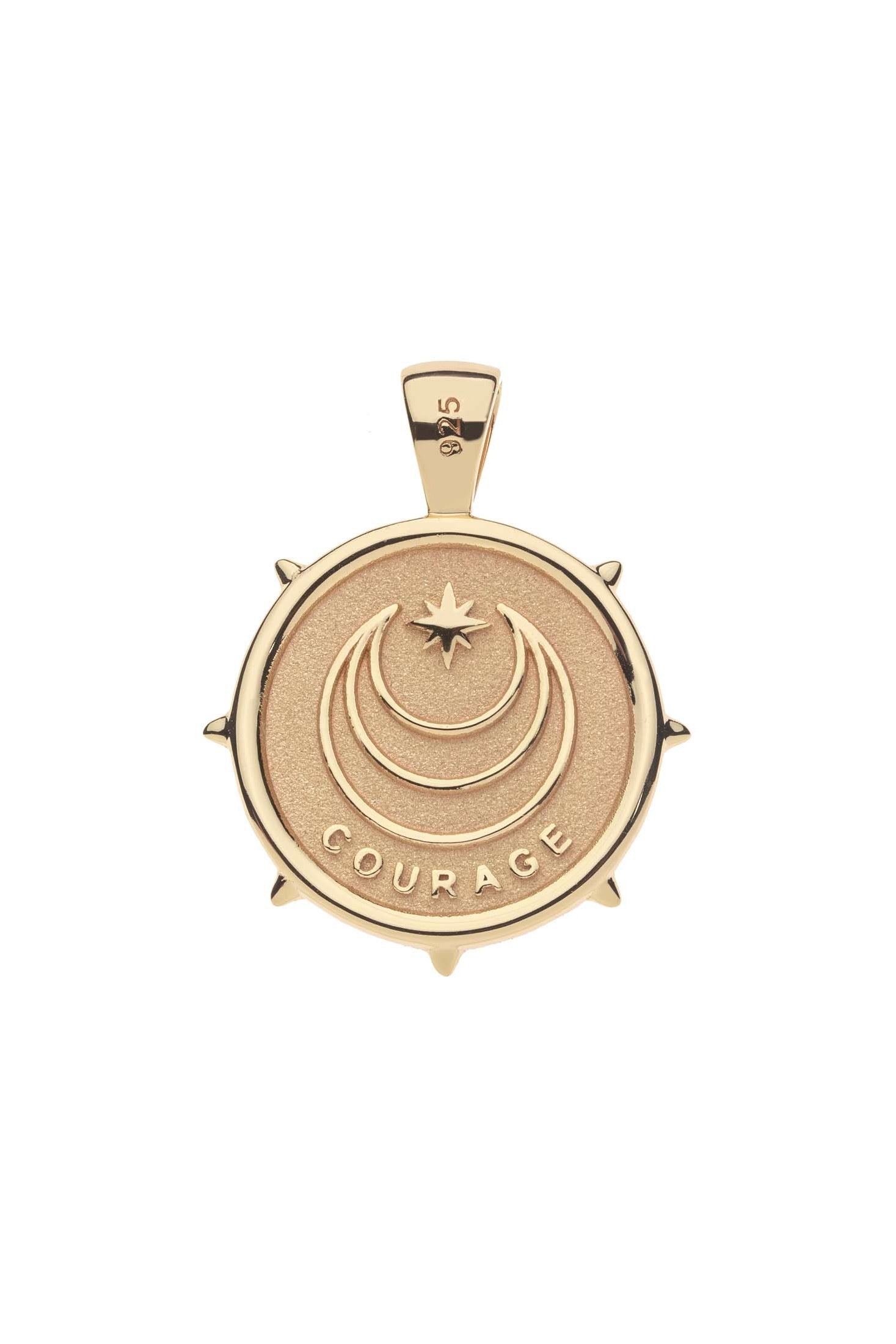 COURAGE SM PENDANT NECKLACE- SATELLITE CHAIN - sassanova