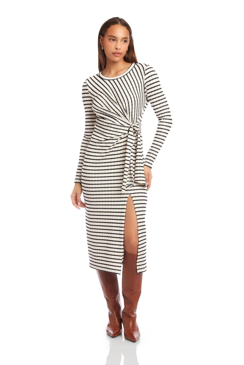MADDIE LS MIDI DRESS - Dresses - Sassanova