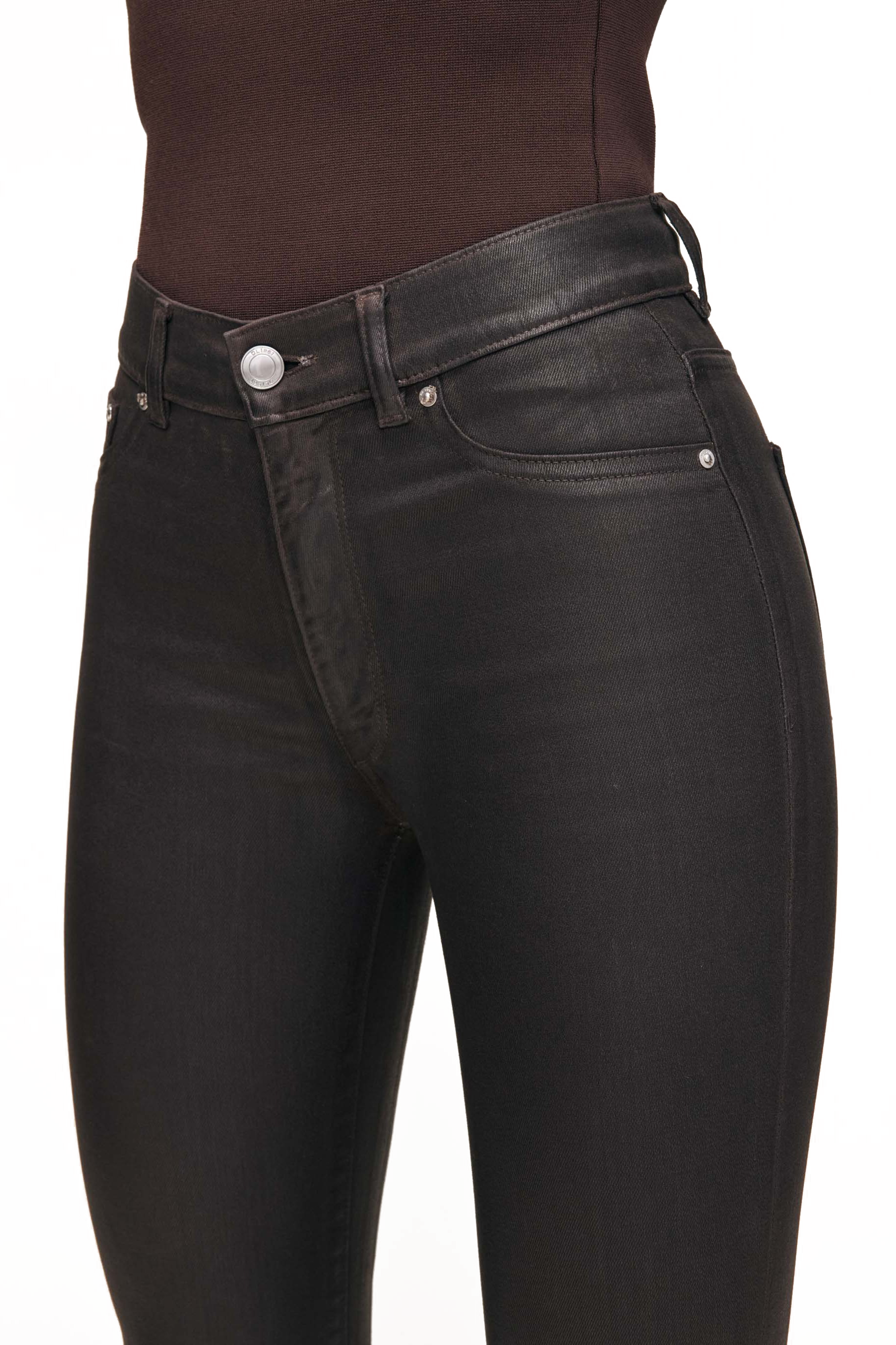 BRIDGET BOOT HIGH RISE CROP COATED - sassanova