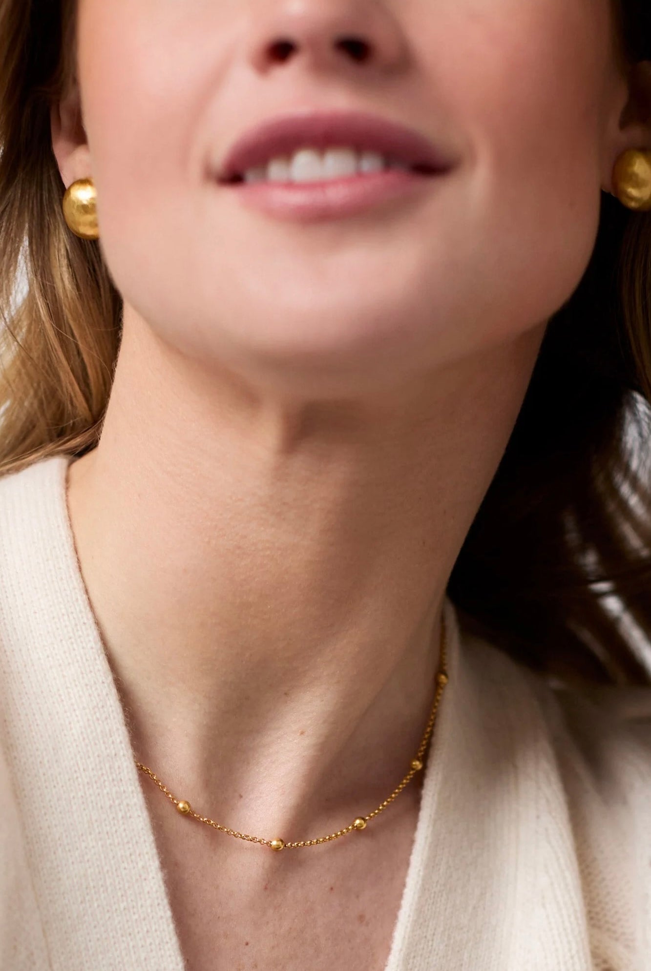 SOLARA DELICATE STATION NECKLACE 18.5"- GLD
sassanova