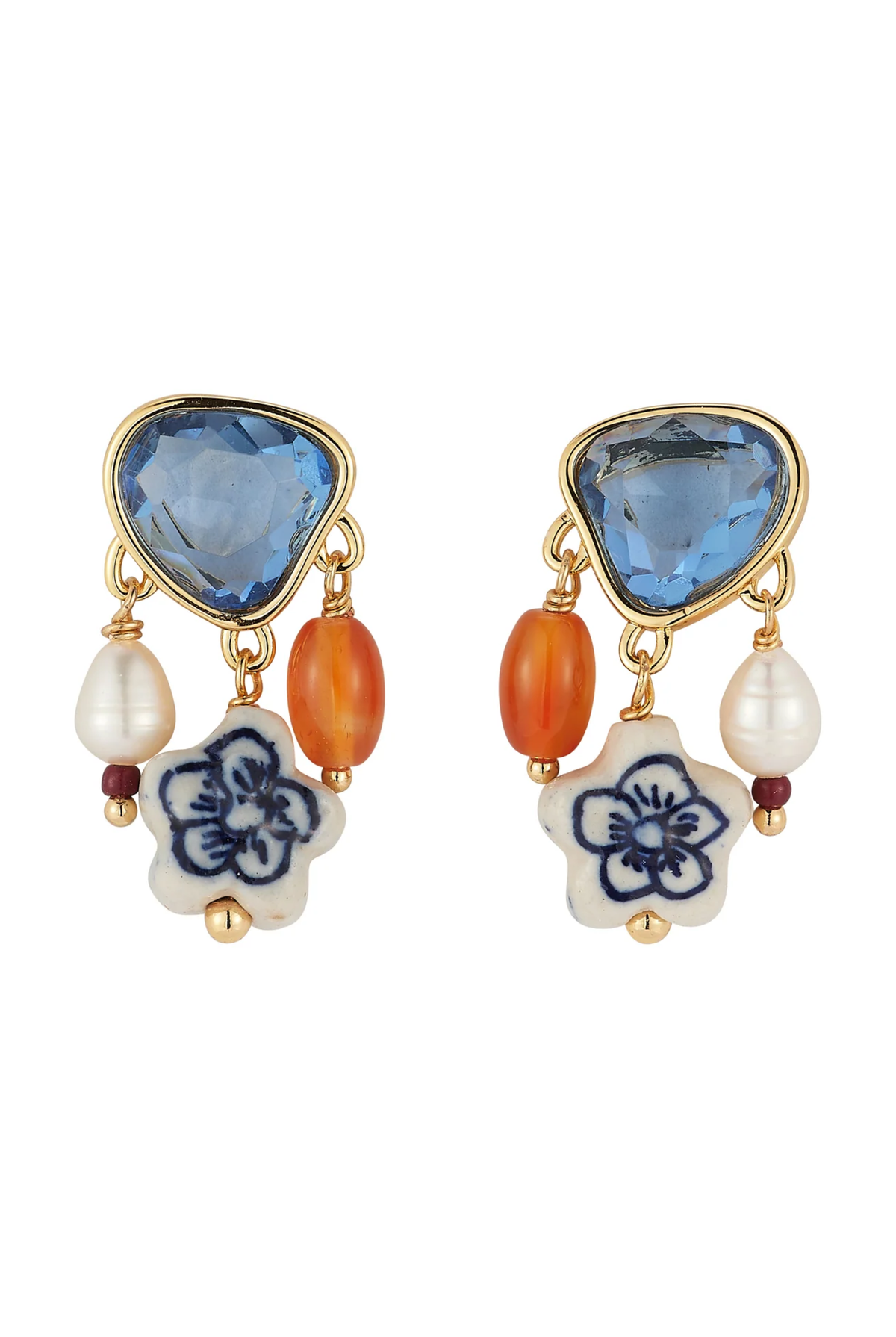 RIBEIRA EARRINGS- BLUE MULTI Sassanova
