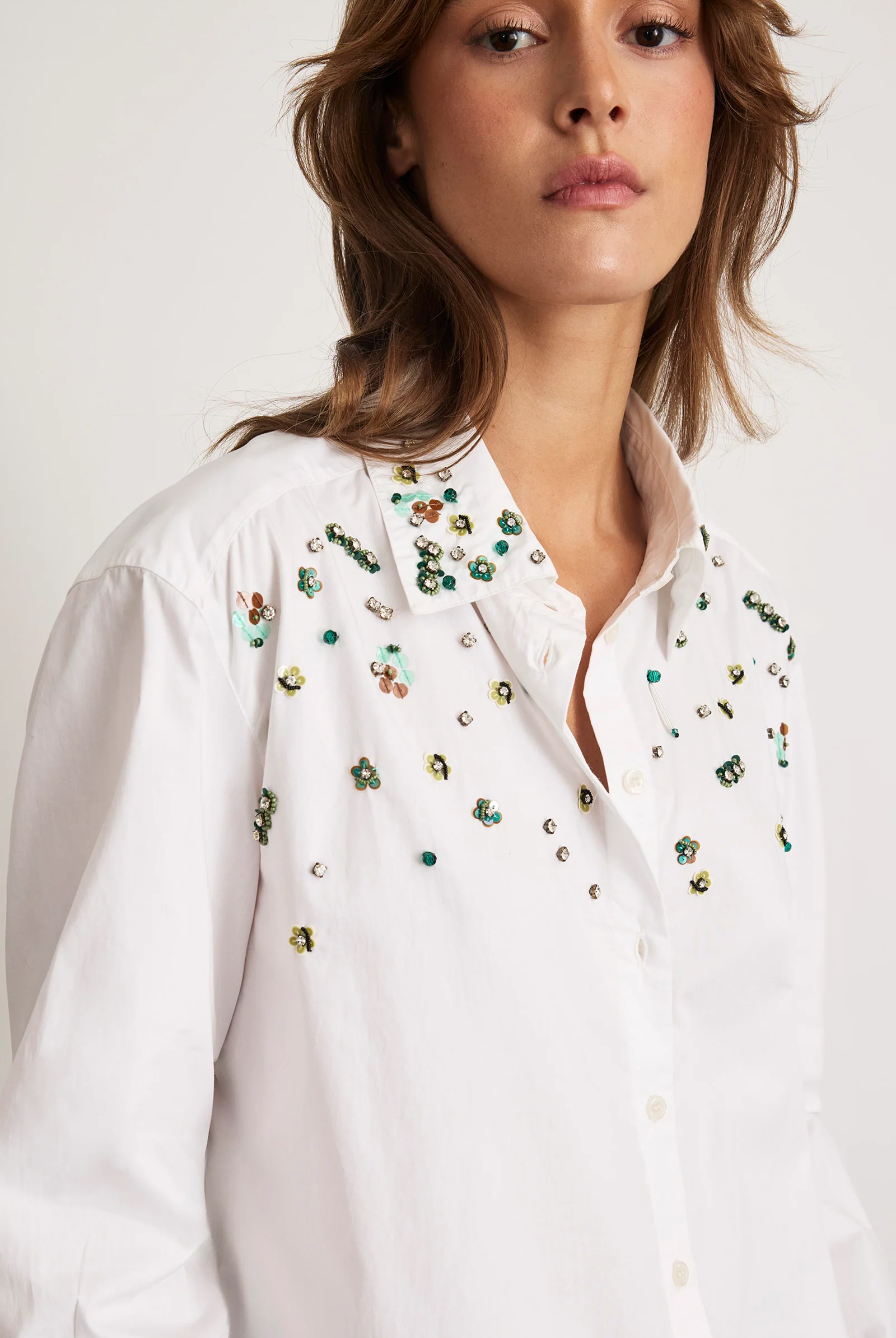 MARGAUX EMBELLISHED TOP - Blouses - Sassanova