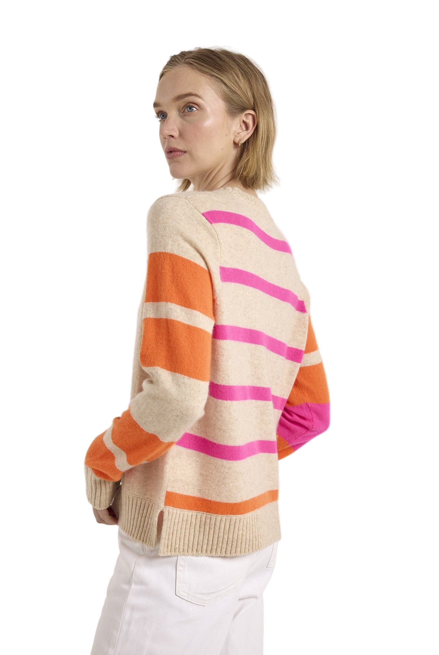 IRREGULAR STRIPE MAYA CREW - Sweaters - Sassanova