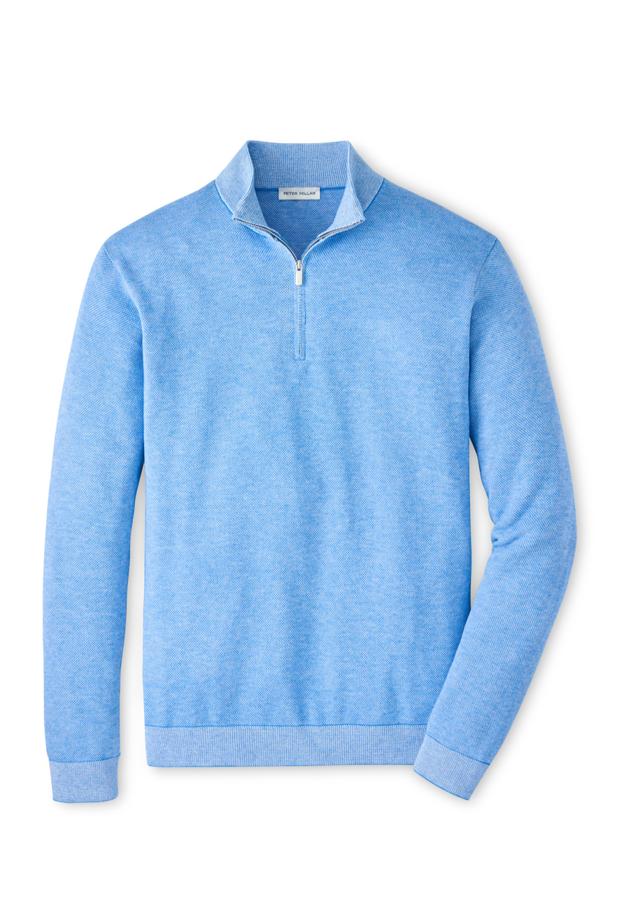 COOLSPUN BIRDSEYE 1/4 ZIP SWEATER - Novaman