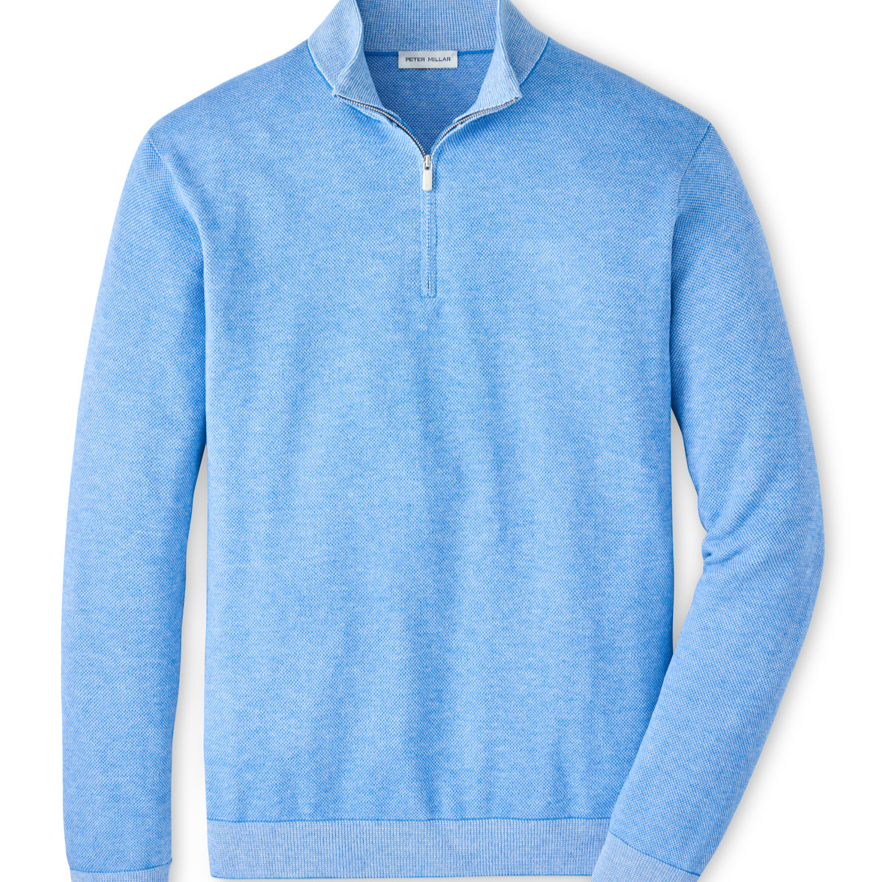 COOLSPUN BIRDSEYE 1/4 ZIP SWEATER - Novaman