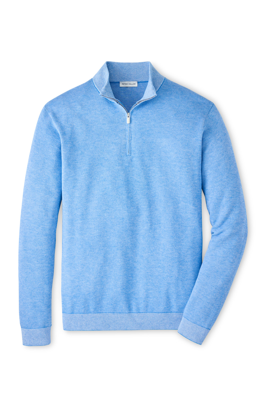 COOLSPUN BIRDSEYE 1/4 ZIP SWEATER - Novaman