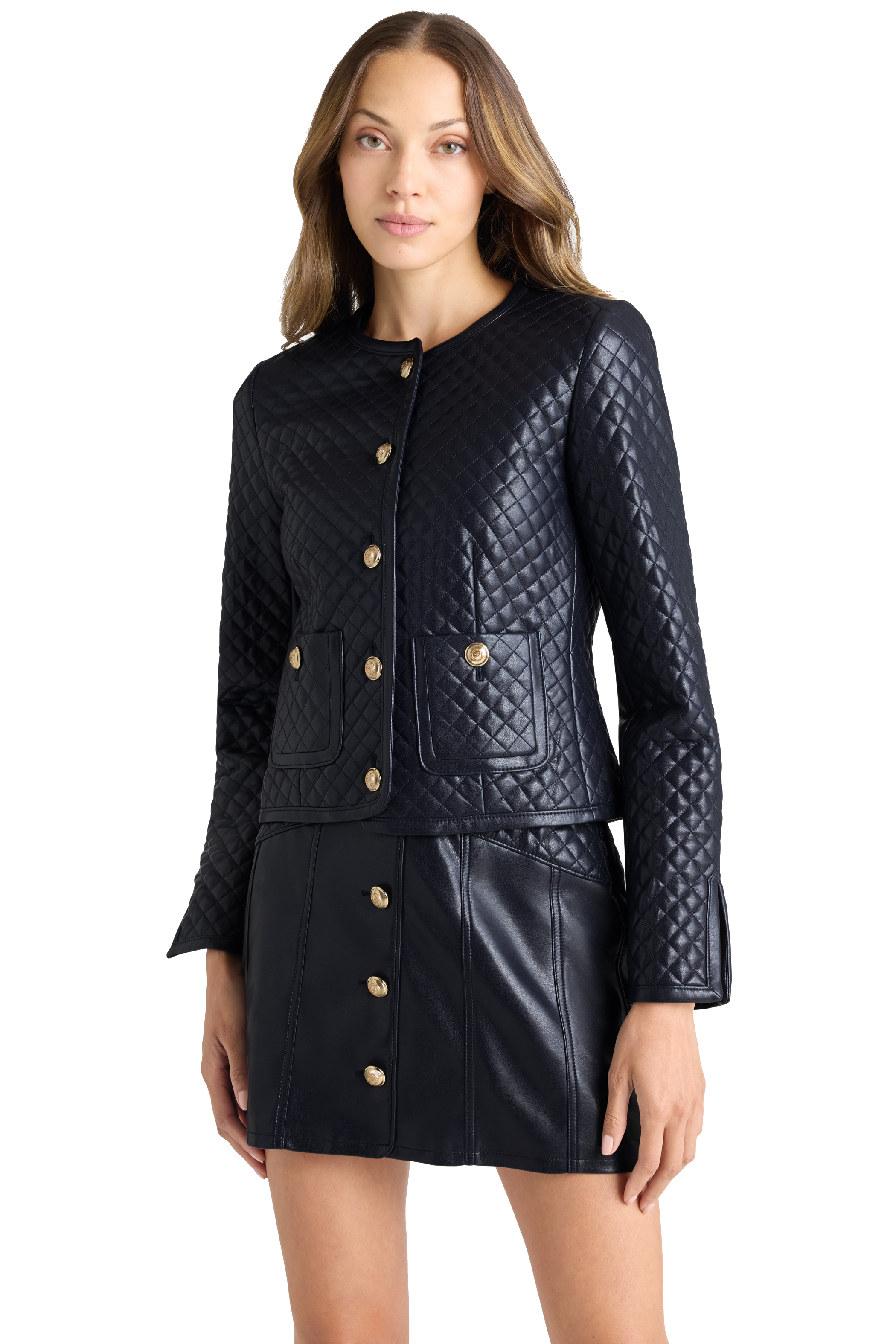 VEGAN LEATHER BROOKE JACKET - sassanova