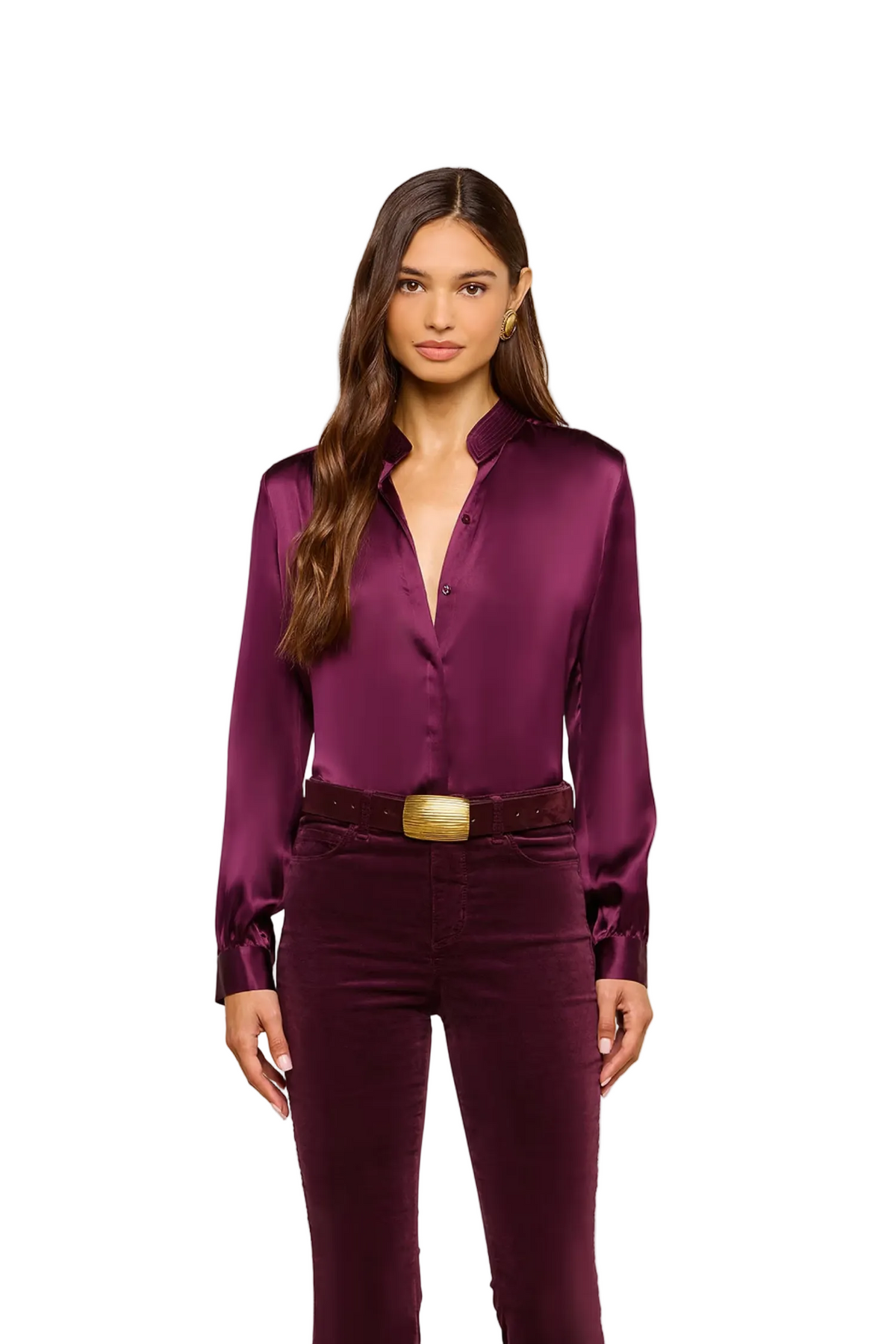 BIANCA BAND COLLAR BLOUSE Sassanova