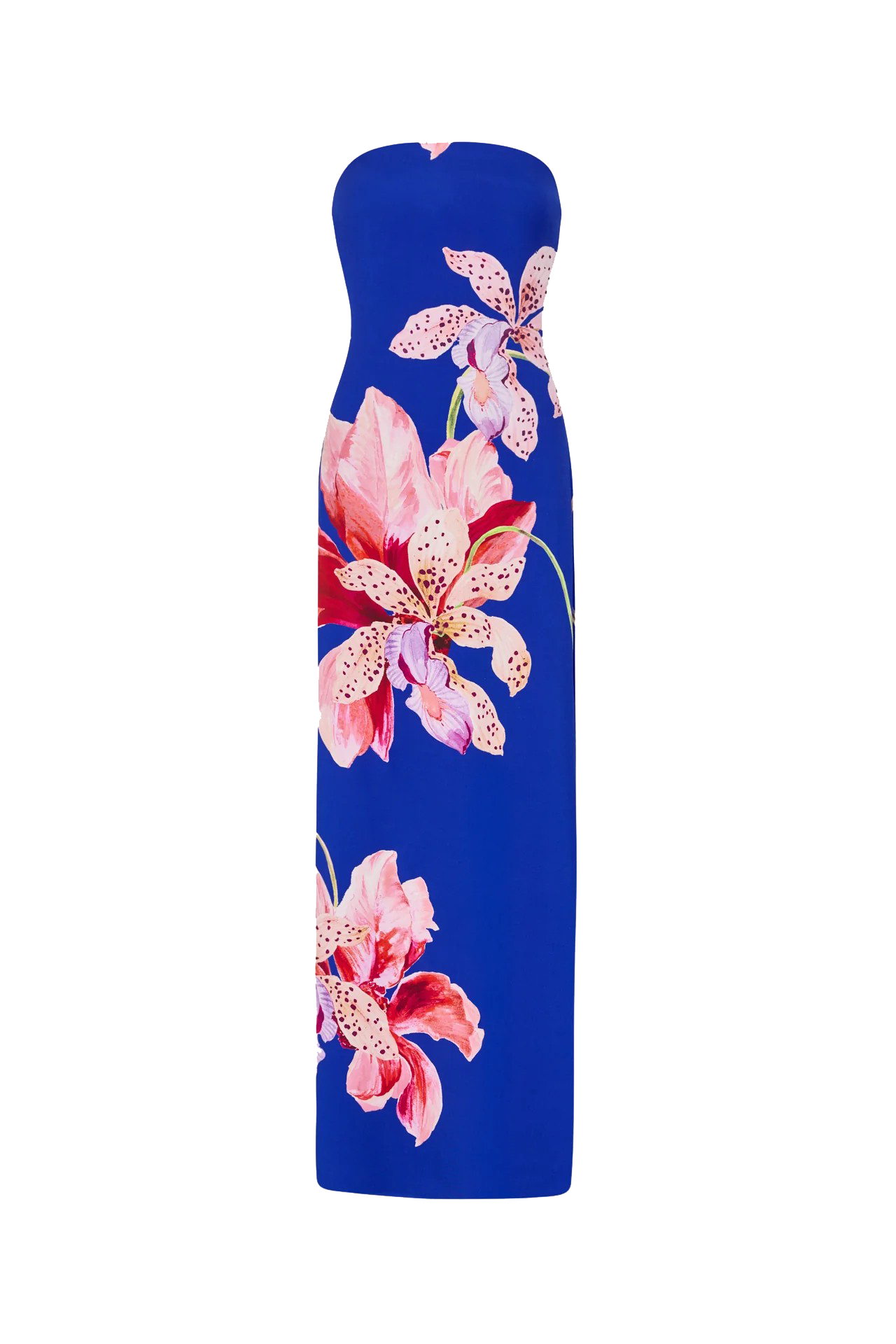 VERA SATIN FLORAL MAXI DRESS - Dresses - Sassanova