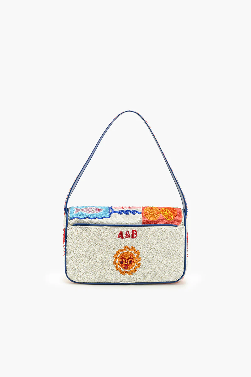 SUN AND SEA BEADED SHOULDER BAG- MULTI - Shoulder Bags - Sassanova