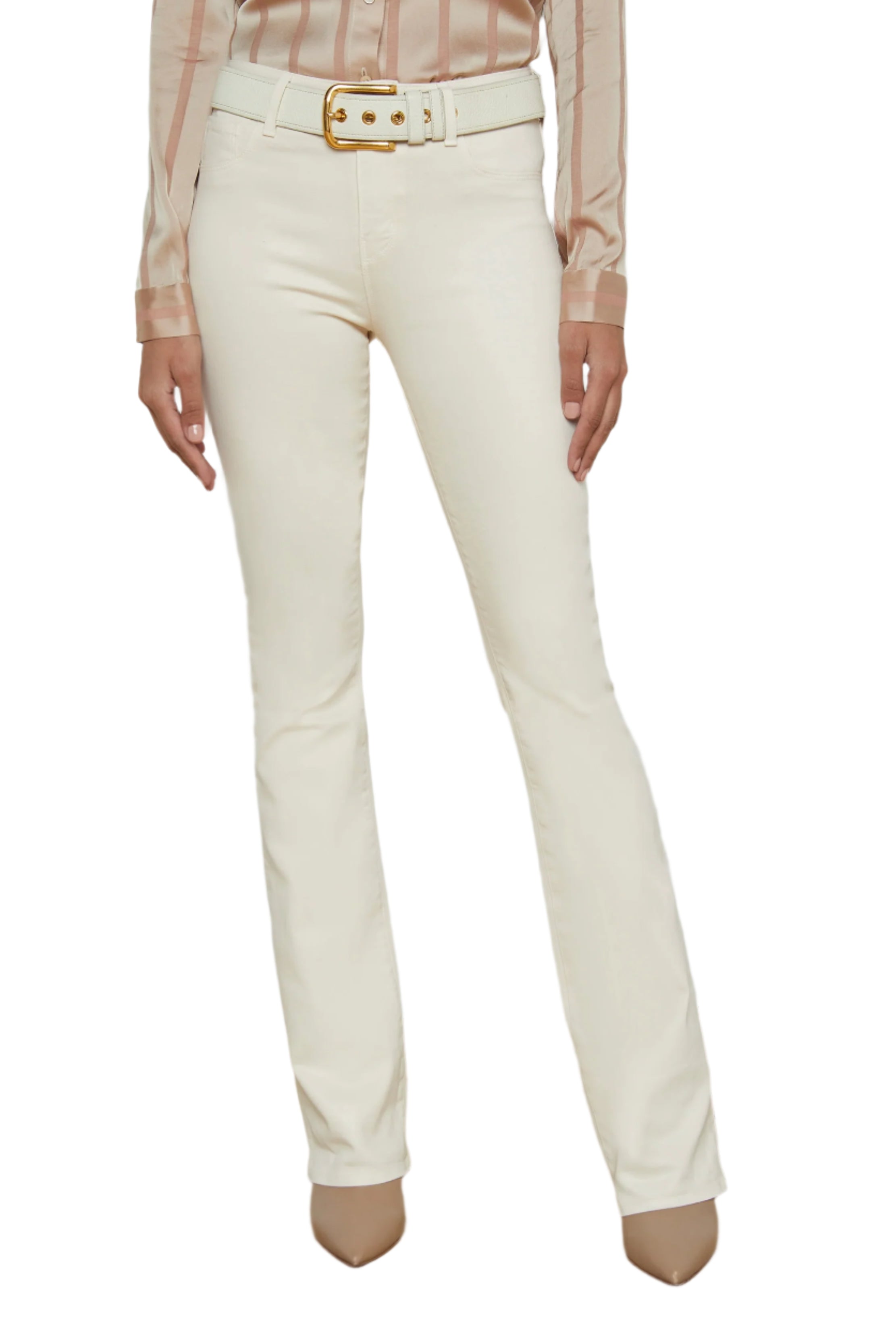SELMA HIGH RISE COATED SLEEK BABY BOOT - Jeans - Sassanova