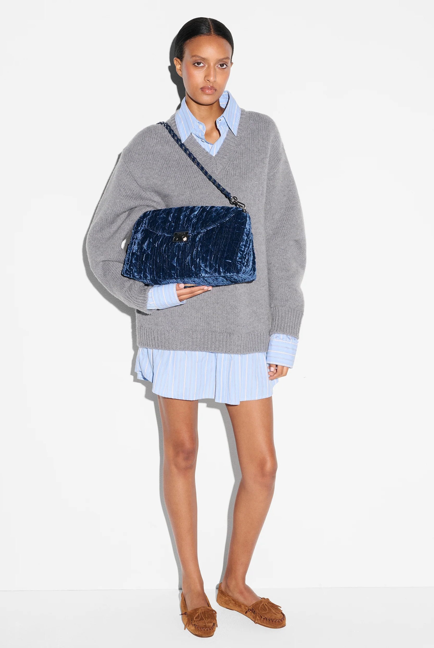 CROSBY VELVET LOCK SHOULDER - Sassanova