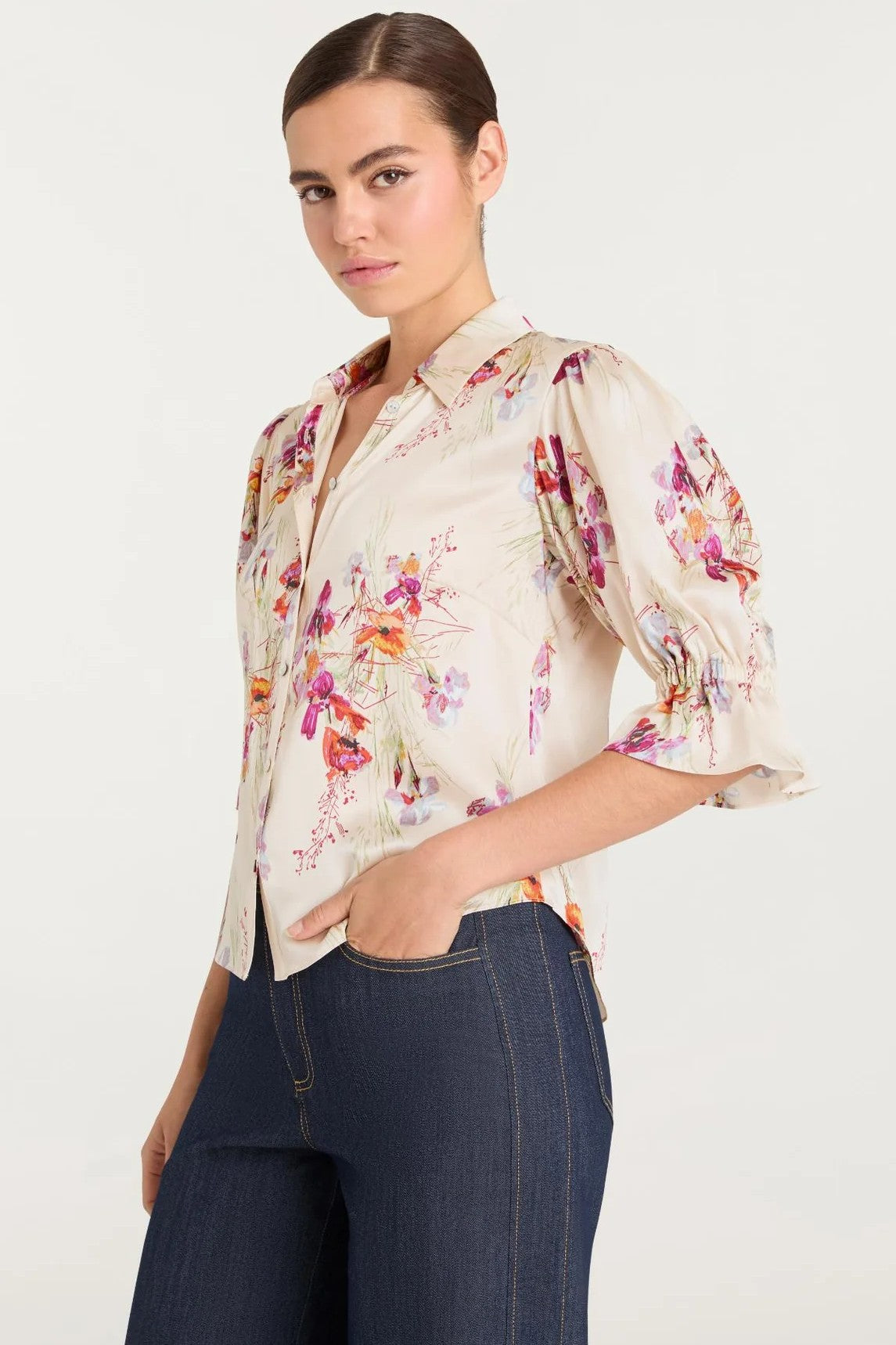 IRIS BOUQUET FIONA TOP - Blouses - Sassanova