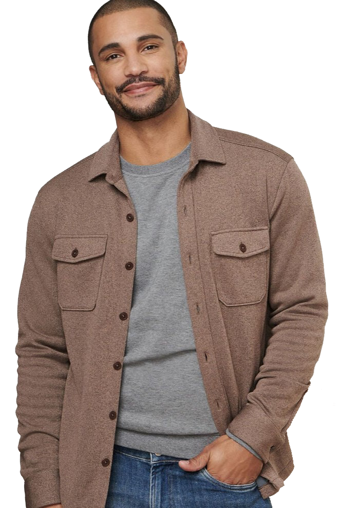 CROWN SWEATER FLEECE SHIRT JACKET - novaman