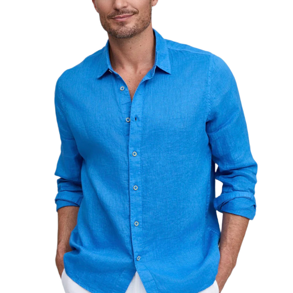 FAVORITE LONG SLEEVE LINEN SHIRT - Long Sleeved Shirts - Novaman