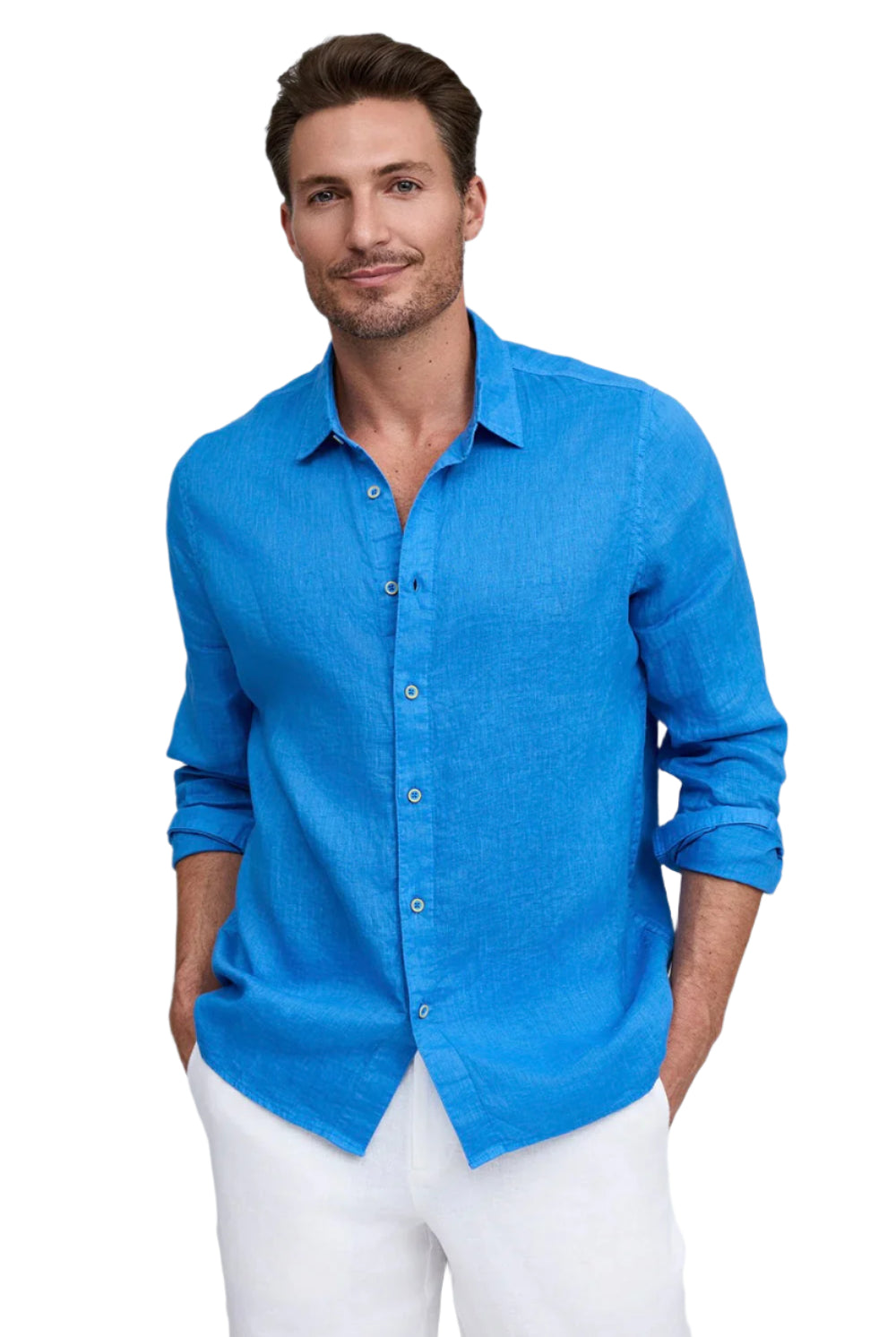 FAVORITE LONG SLEEVE LINEN SHIRT - Long Sleeved Shirts - Novaman