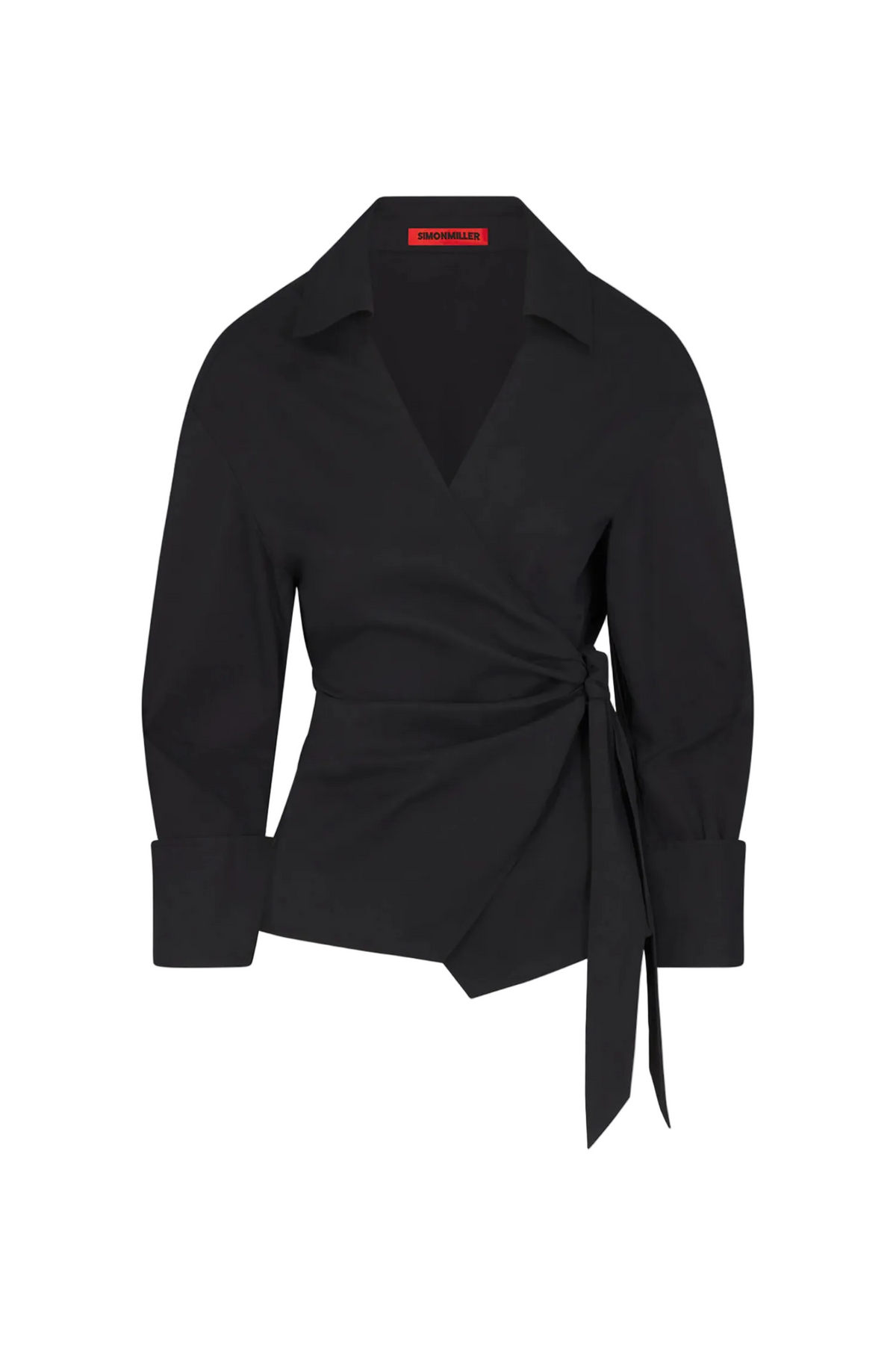 ANYA POPLIN WRAP TOP Sassanova