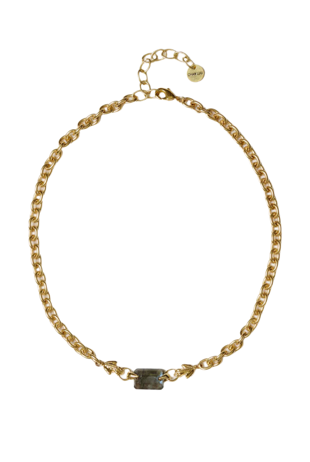 CHAIN LINK FROG NECKLACE W/LABRADORITE (NGZ-15358)
sassanova