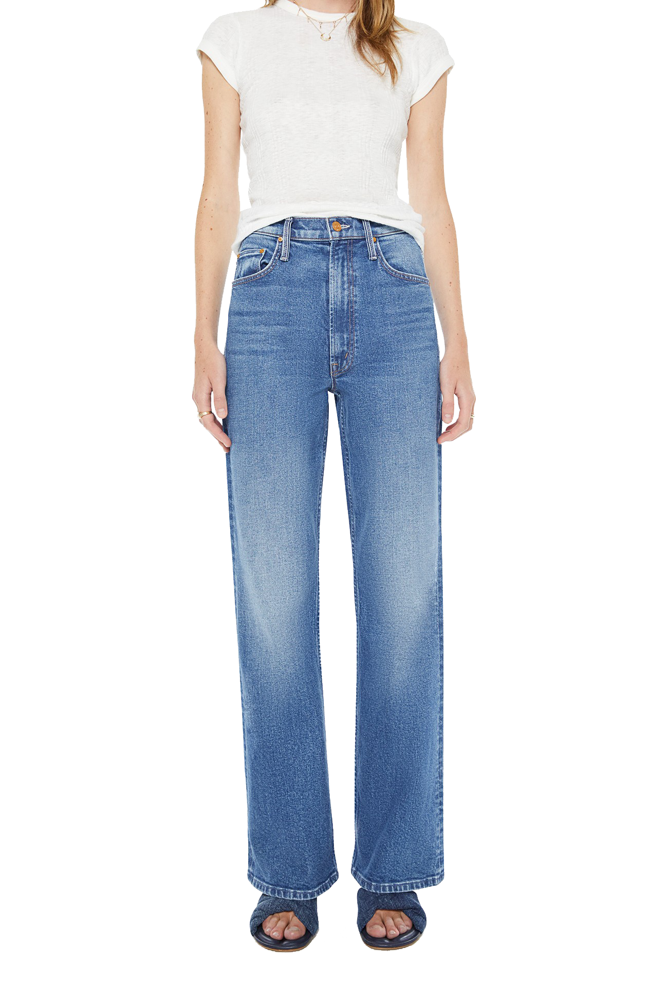 HIGH WAISTED BOOKIE SNEAK JEAN - Jeans - Sassanova