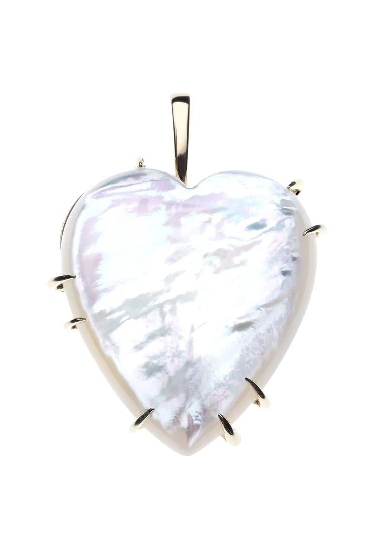 LOVE CARRY YOUR HEART MOP PENDANT- DRAWN LINK CHAIN
sassanova