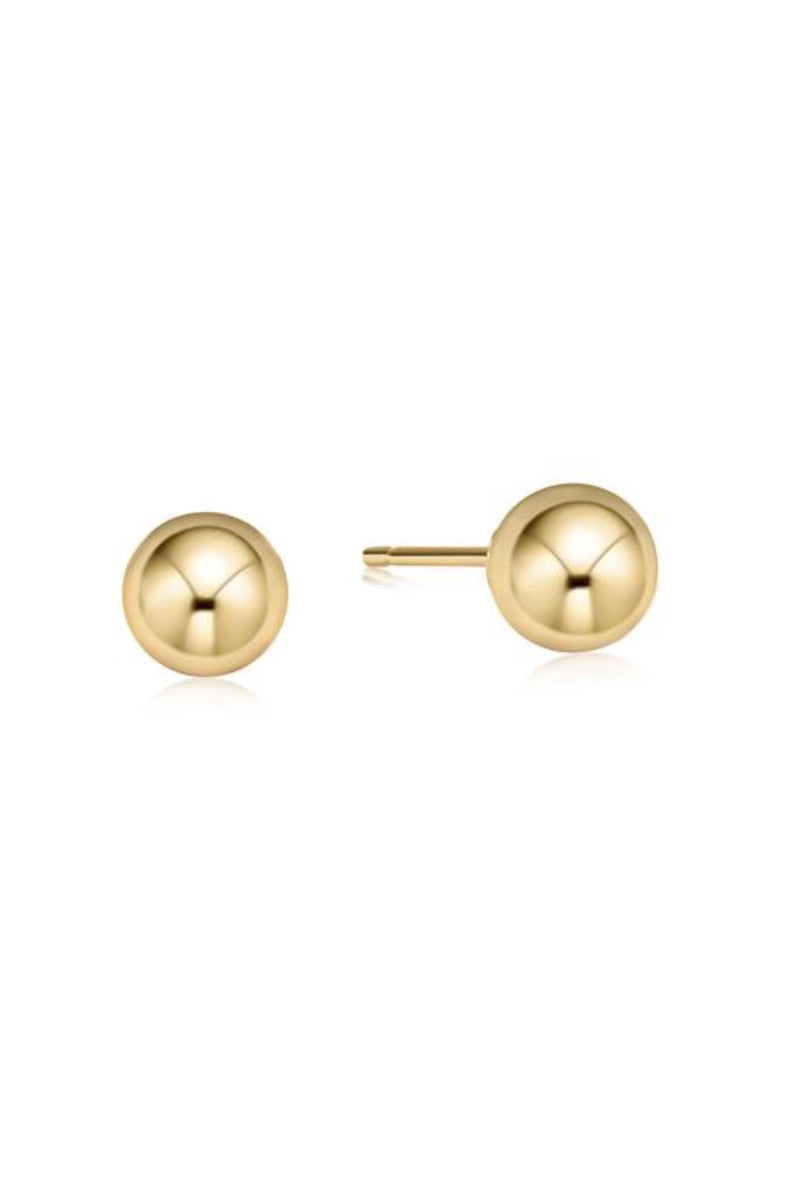 CLASSIC 8MM BALL STUD - GOLD - sassanova