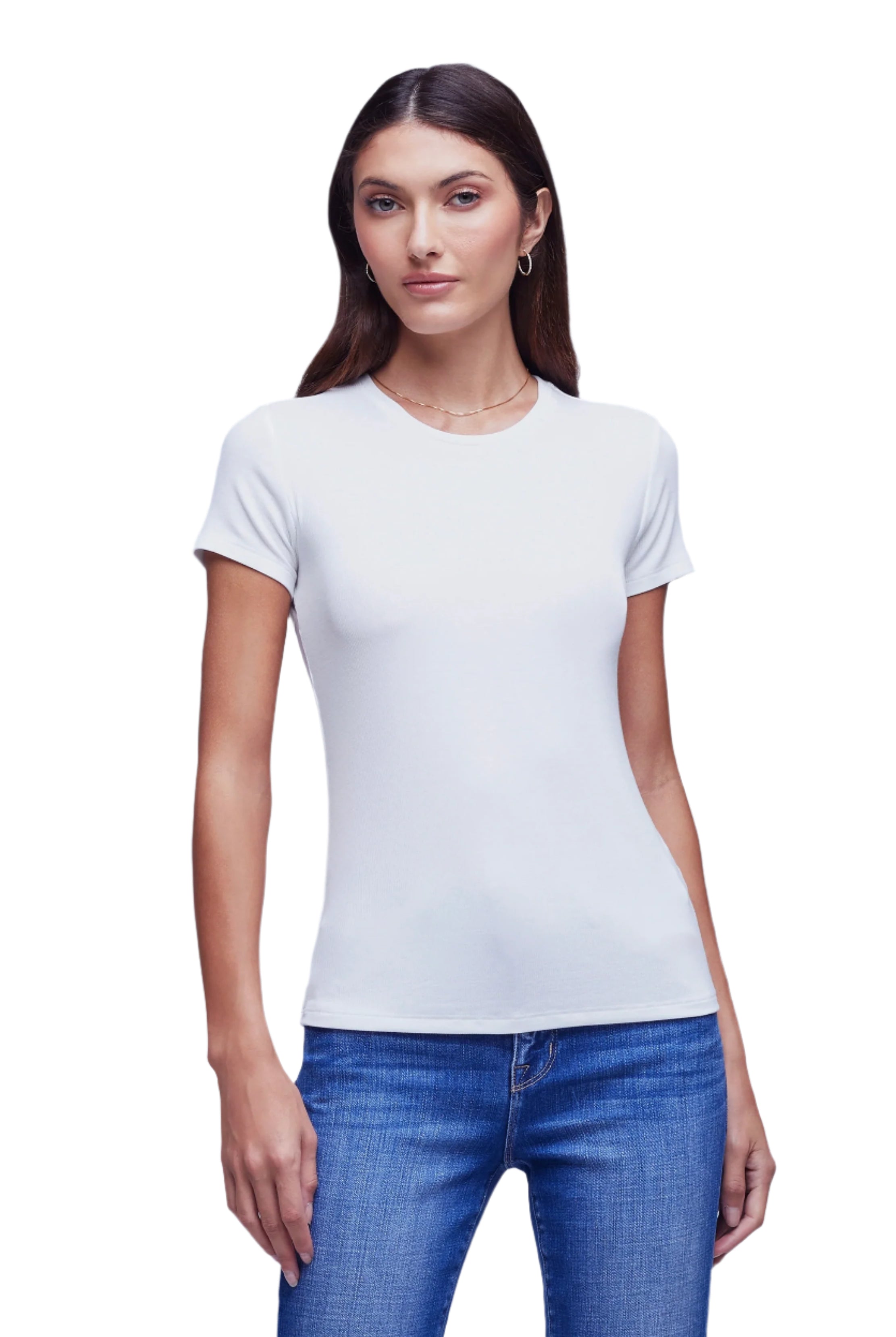 RESSI SS RIBBED CREW NECK TEE - T-shirts - Sassanova