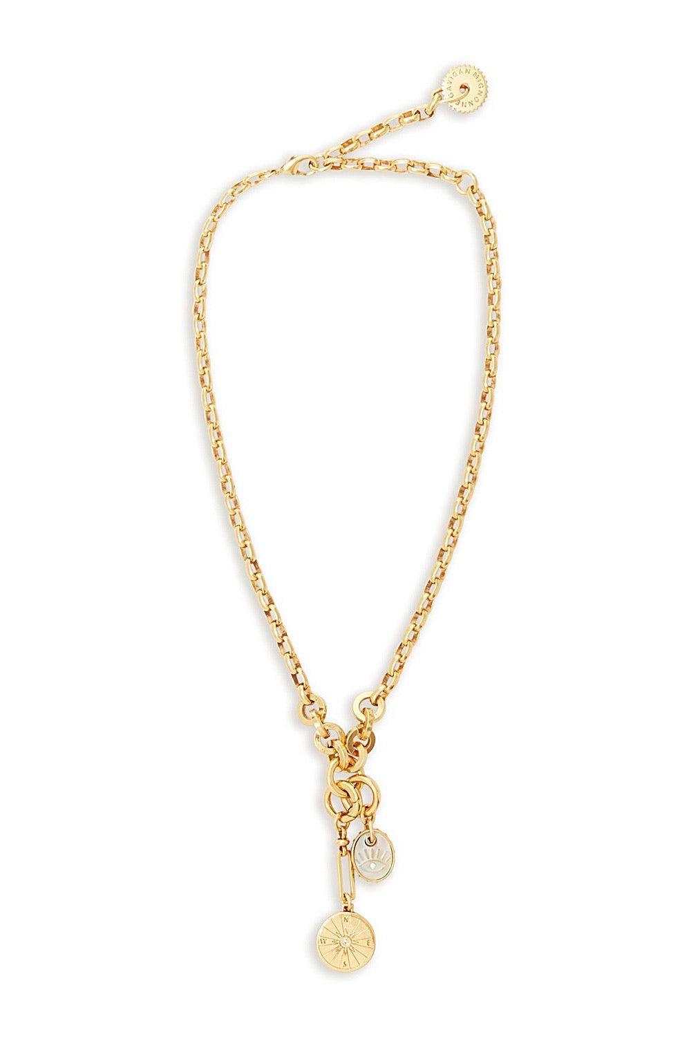 VOYAGER NECKLACE- WHITE/GOLD
sassanova